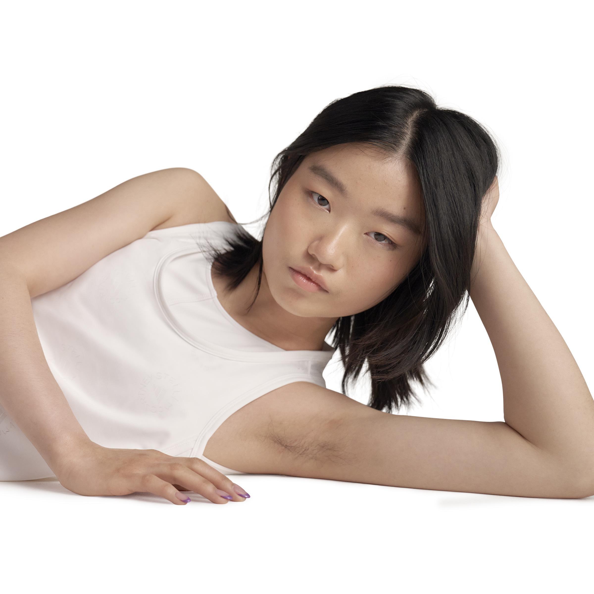 By Stella Mccartney Made To Be Remade Running Tank Top, White, A901_ONE, large image number 6