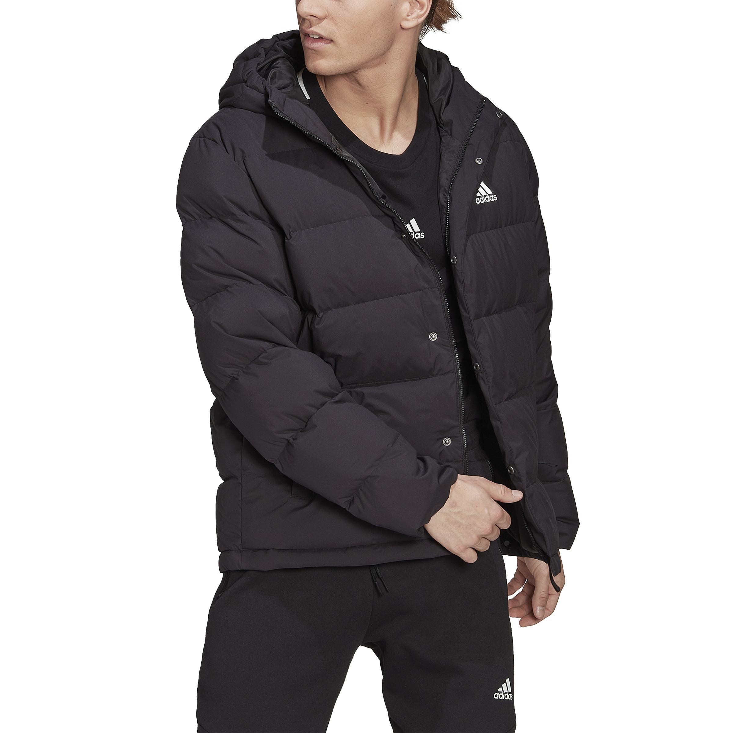 Helionic Hooded Down Jacket, Black, , large image number 1