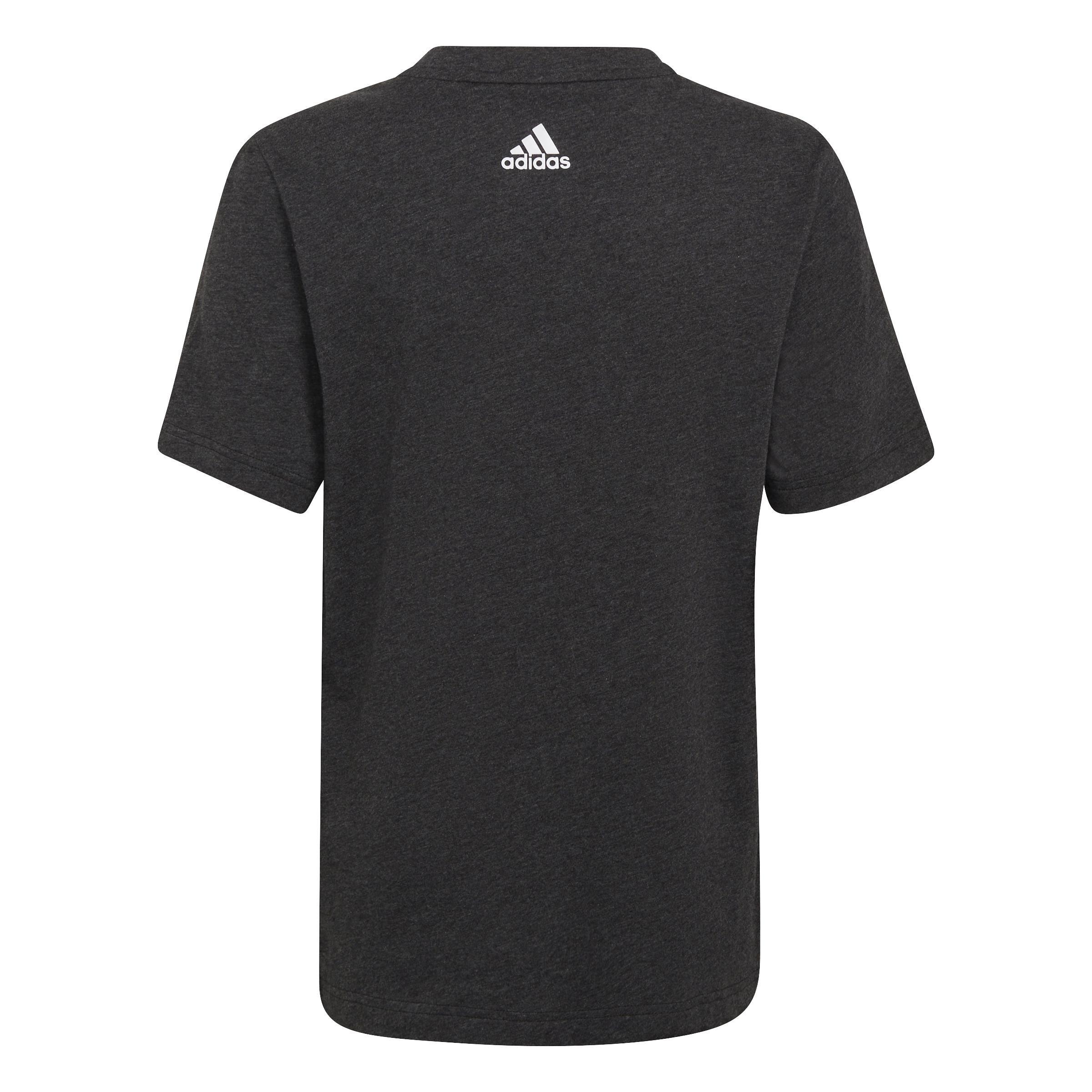 Unisex Kids Future Icons 3-Stripes Logo T-Shirt, Black, A901_ONE, large image number 2