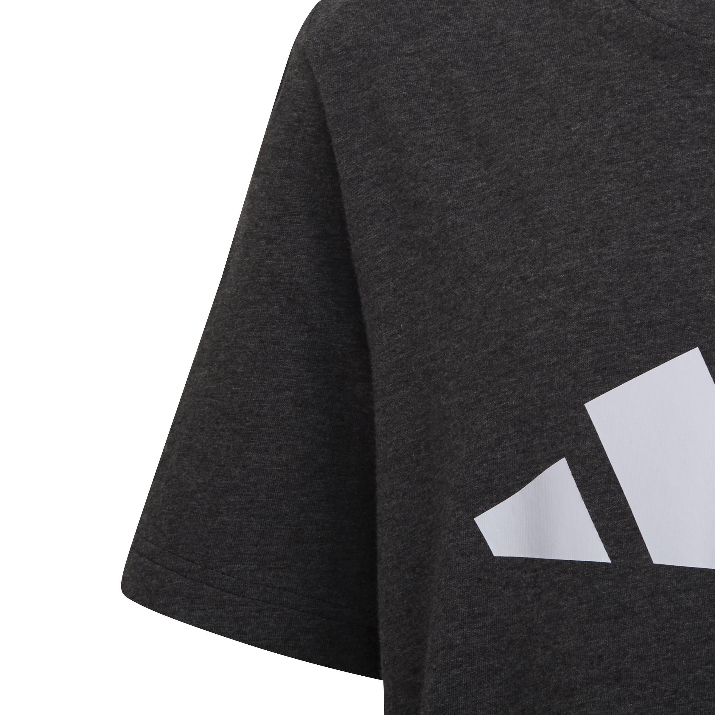 Unisex Kids Future Icons 3-Stripes Logo T-Shirt, Black, A901_ONE, large image number 4