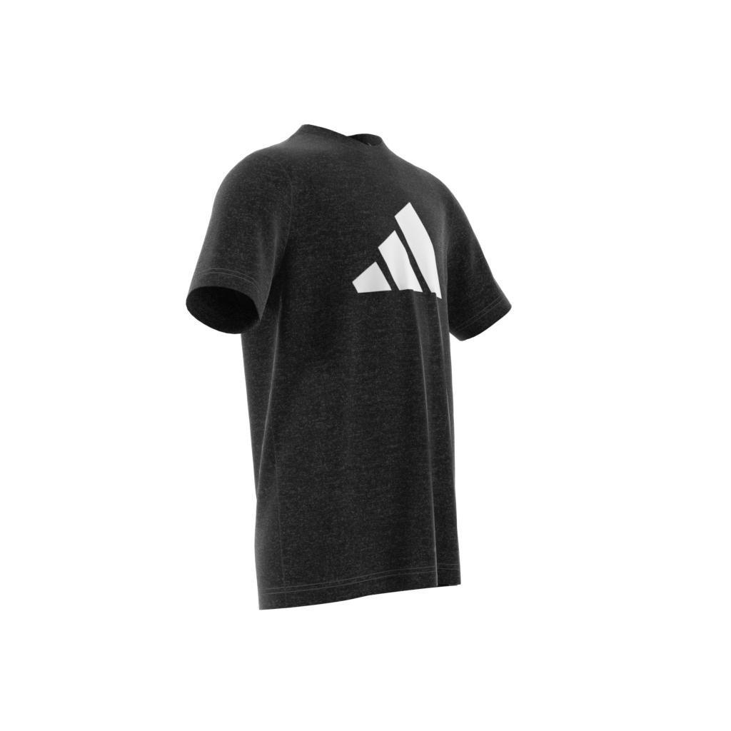 Unisex Kids Future Icons 3-Stripes Logo T-Shirt, Black, A901_ONE, large image number 9