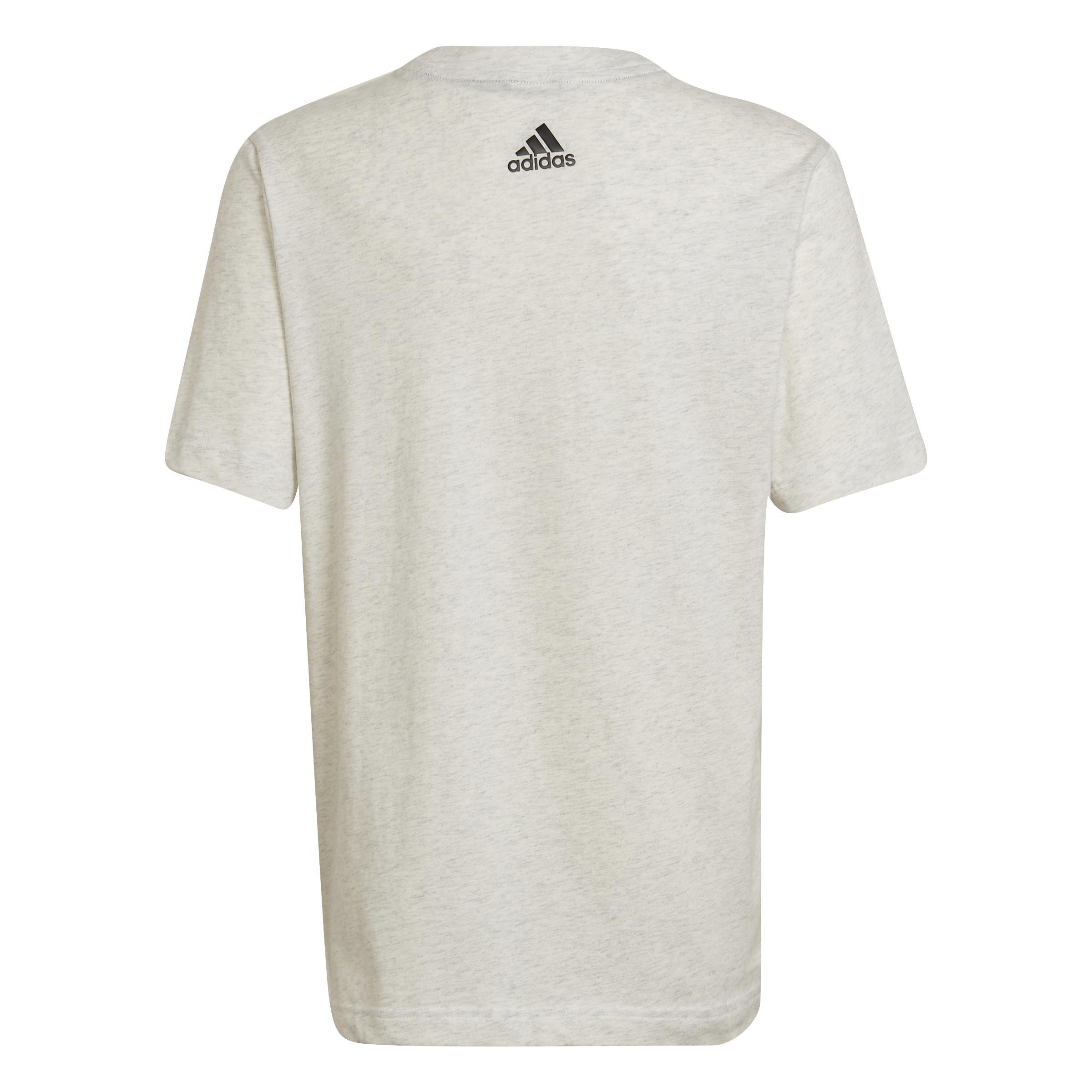 Unisex Kids Future Icons 3-Stripes Logo T-Shirt, White, A901_ONE, large image number 1