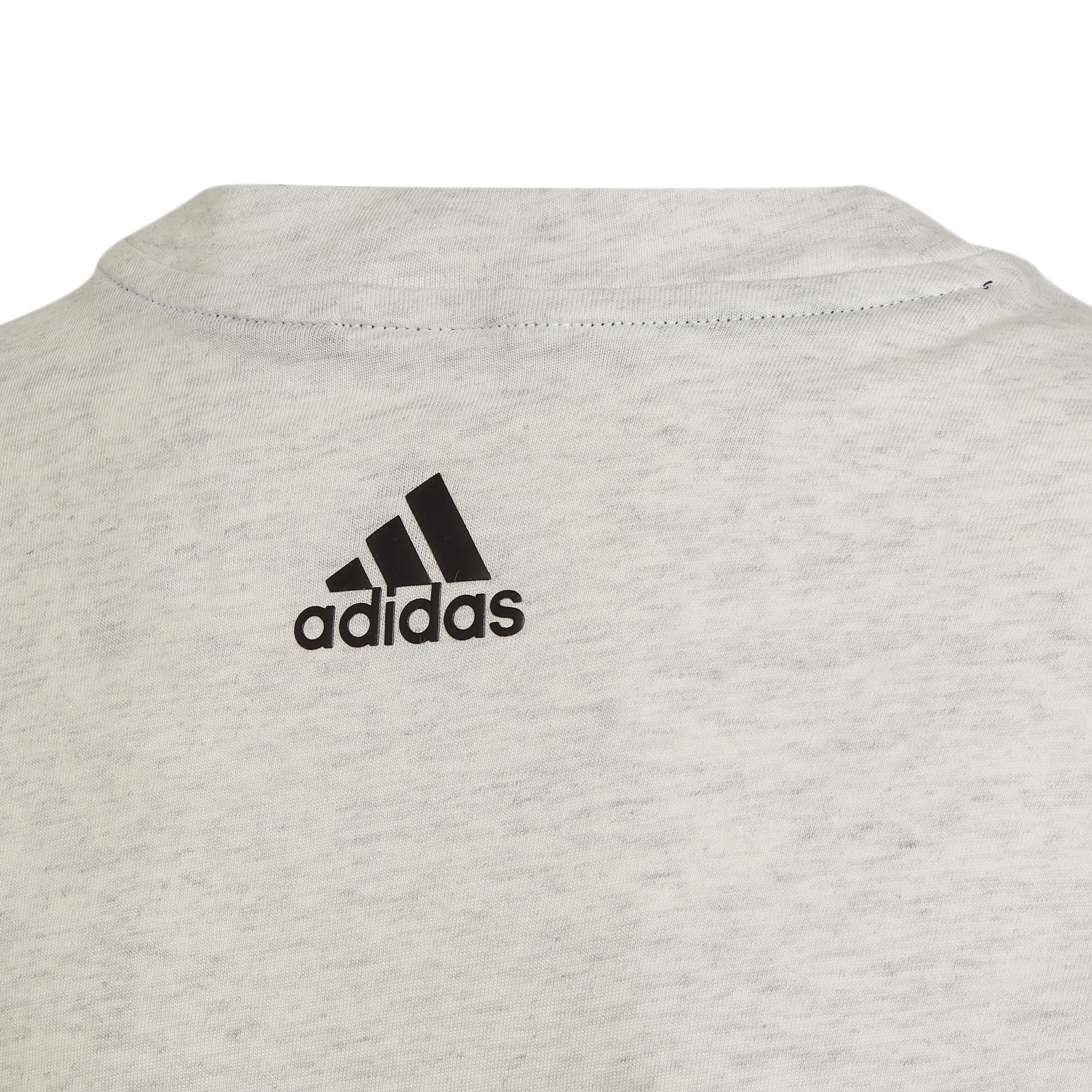 Unisex Kids Future Icons 3-Stripes Logo T-Shirt, White, A901_ONE, large image number 3