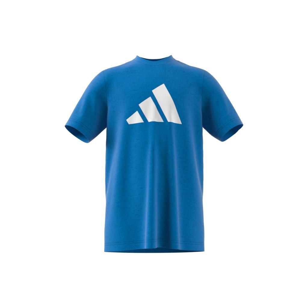 Unisex Future Icons 3-Stripes Logo T-Shirt, Blue, A901_ONE, large image number 8