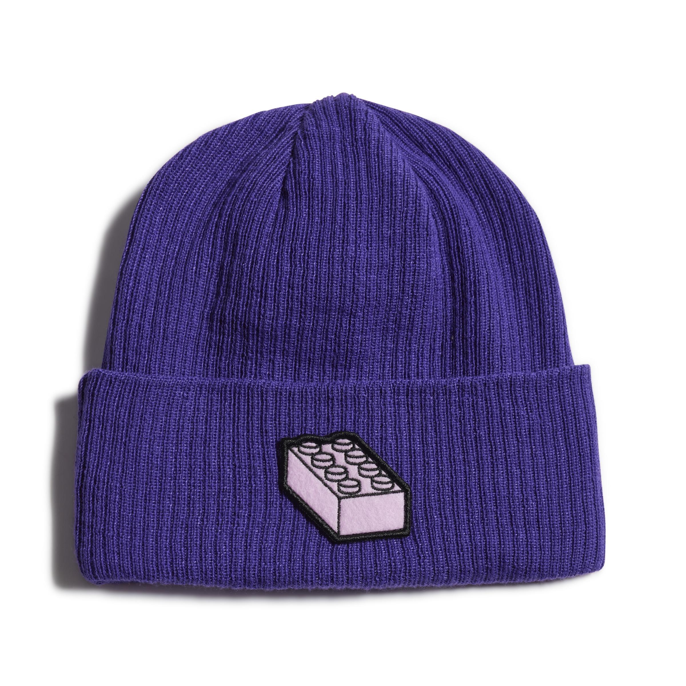 Unisex Classic Lego Beanie, Purple, A901_ONE, large image number 0