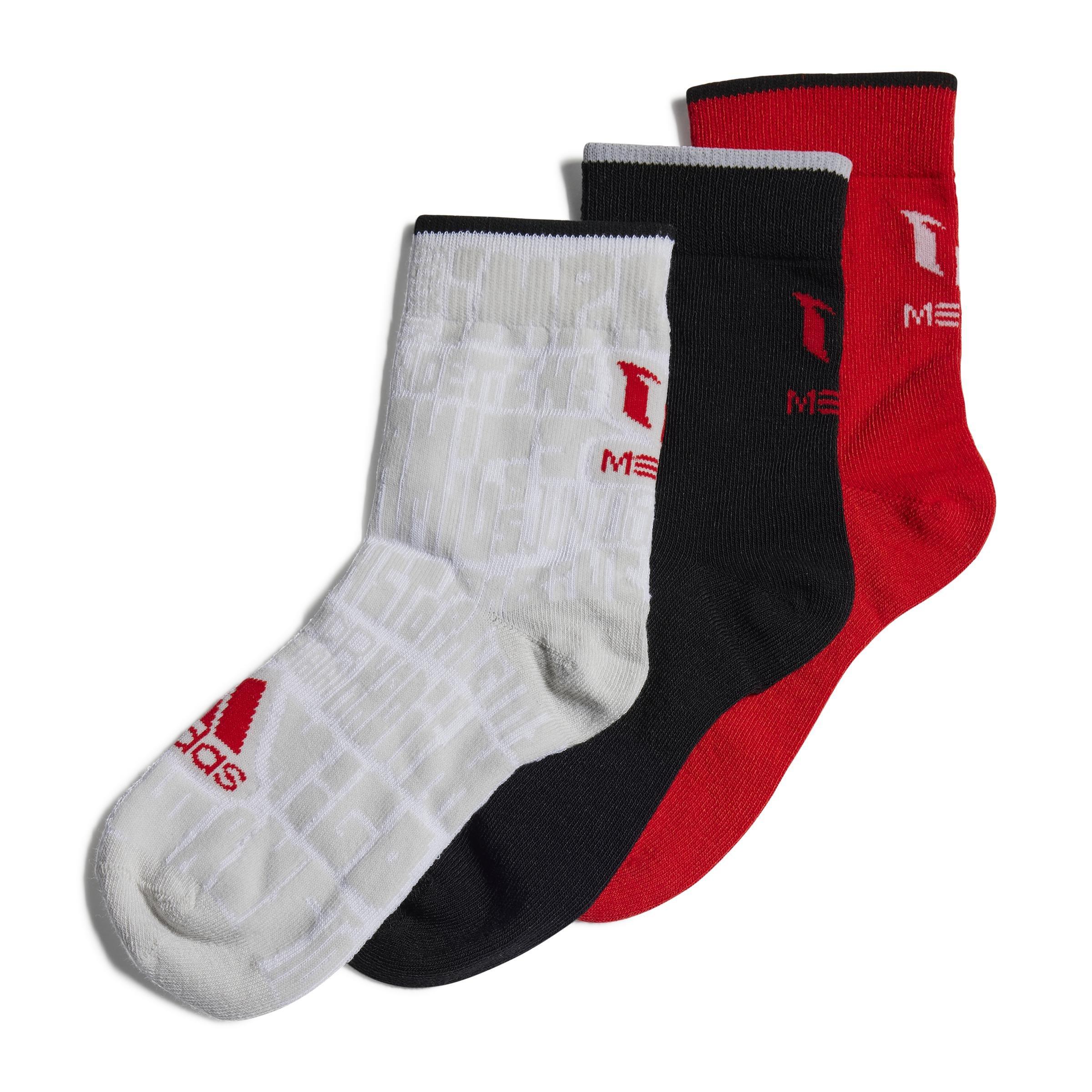 Messi Ankle Socks 3 Pairs, Red, A901_ONE, large image number 0