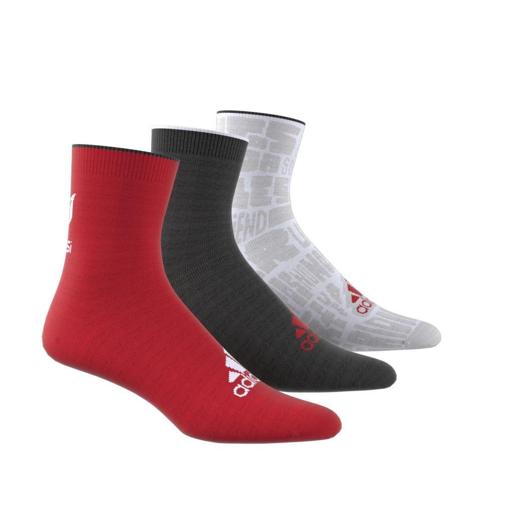 Messi Ankle Socks 3 Pairs, Red, A901_ONE, large image number 3