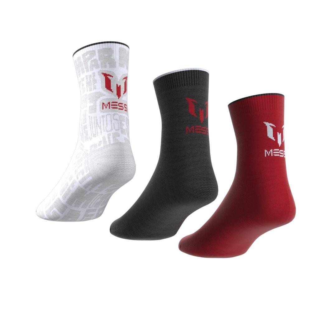 Messi Ankle Socks 3 Pairs, Red, A901_ONE, large image number 4