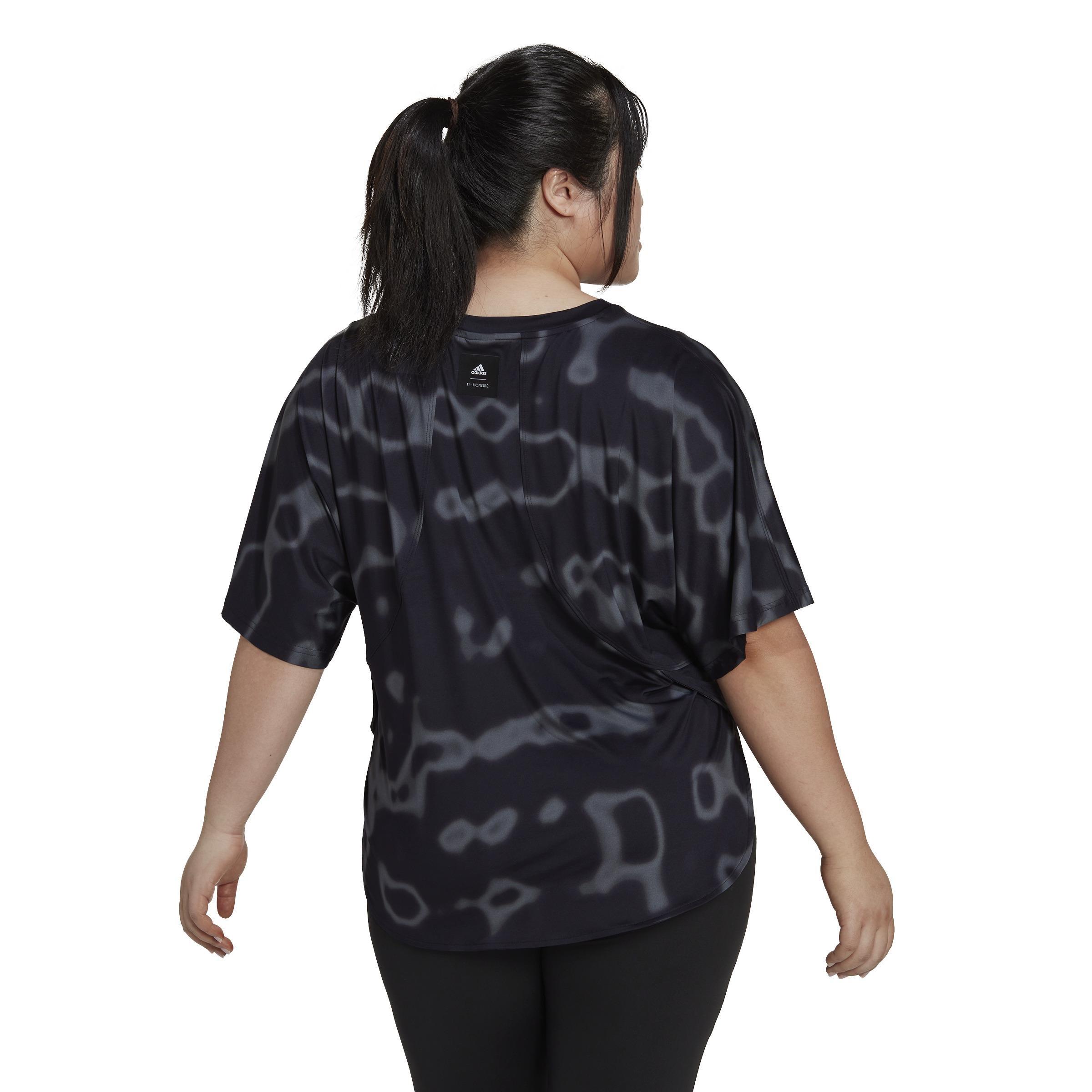 11 Honore Training T-Shirt (Plus Size), Black, A901_ONE, large image number 3