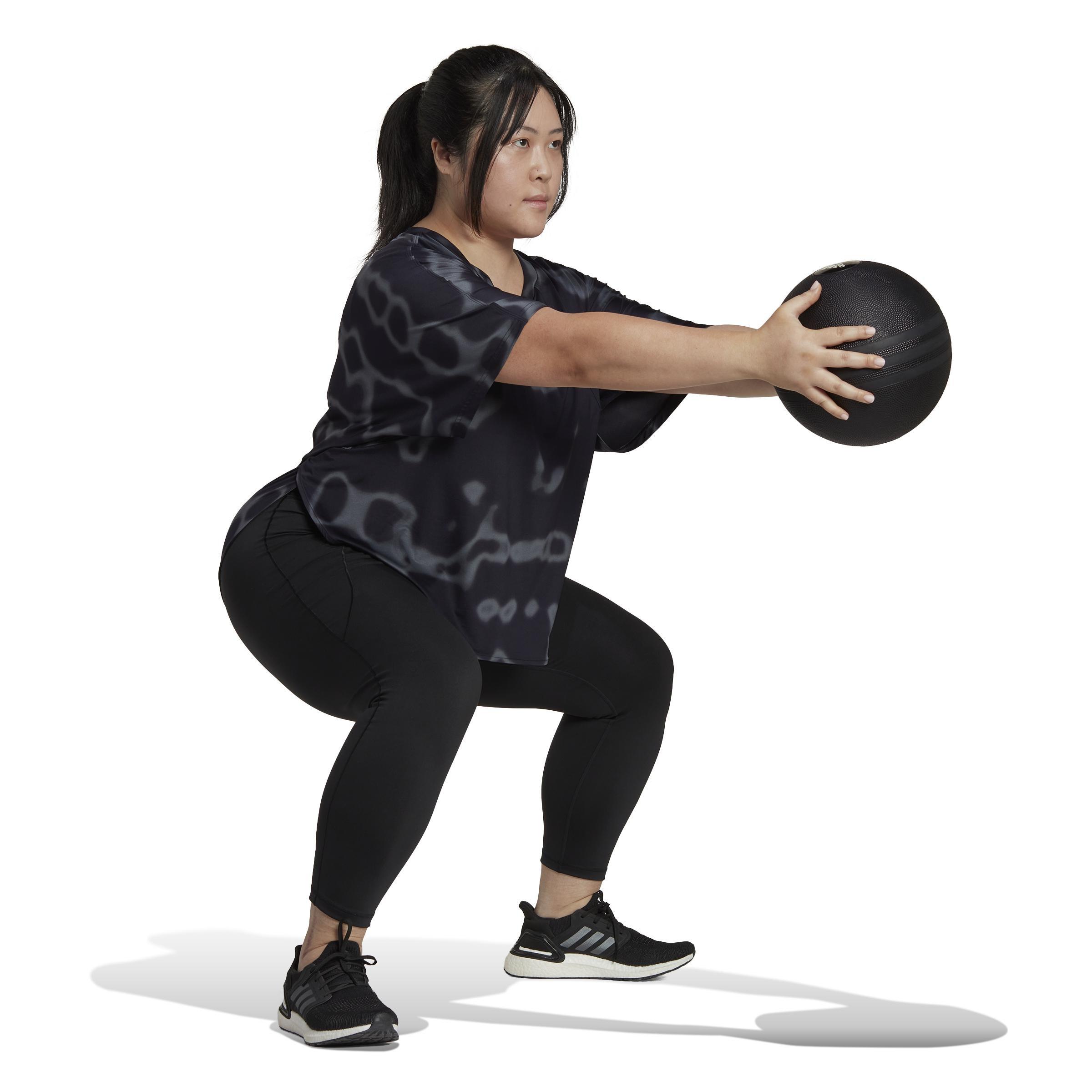 11 Honore Training T-Shirt (Plus Size), Black, A901_ONE, large image number 14