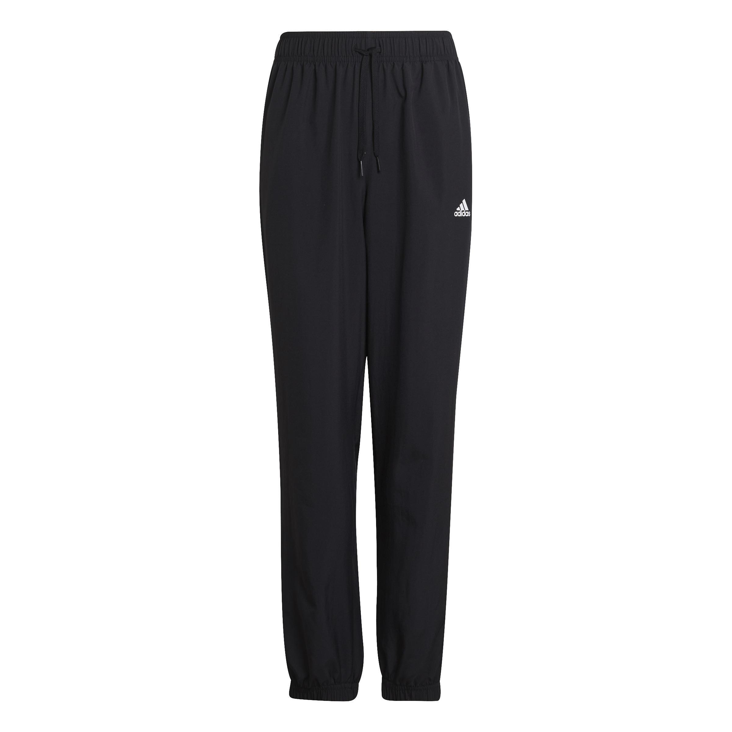 Kids Woven Tracksuit Bottoms, Black, , large image number 0