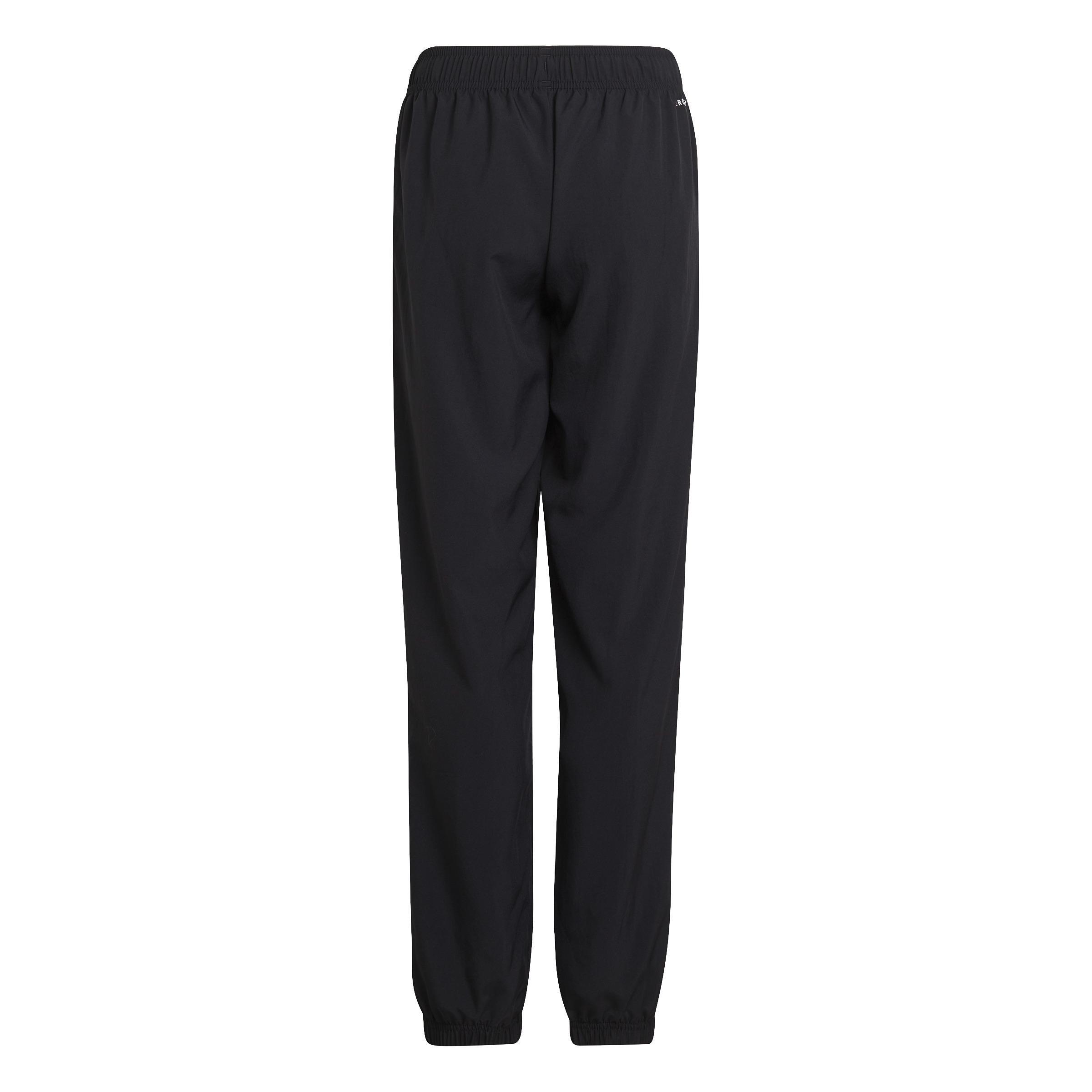 Kids Woven Tracksuit Bottoms, Black, , large image number 2