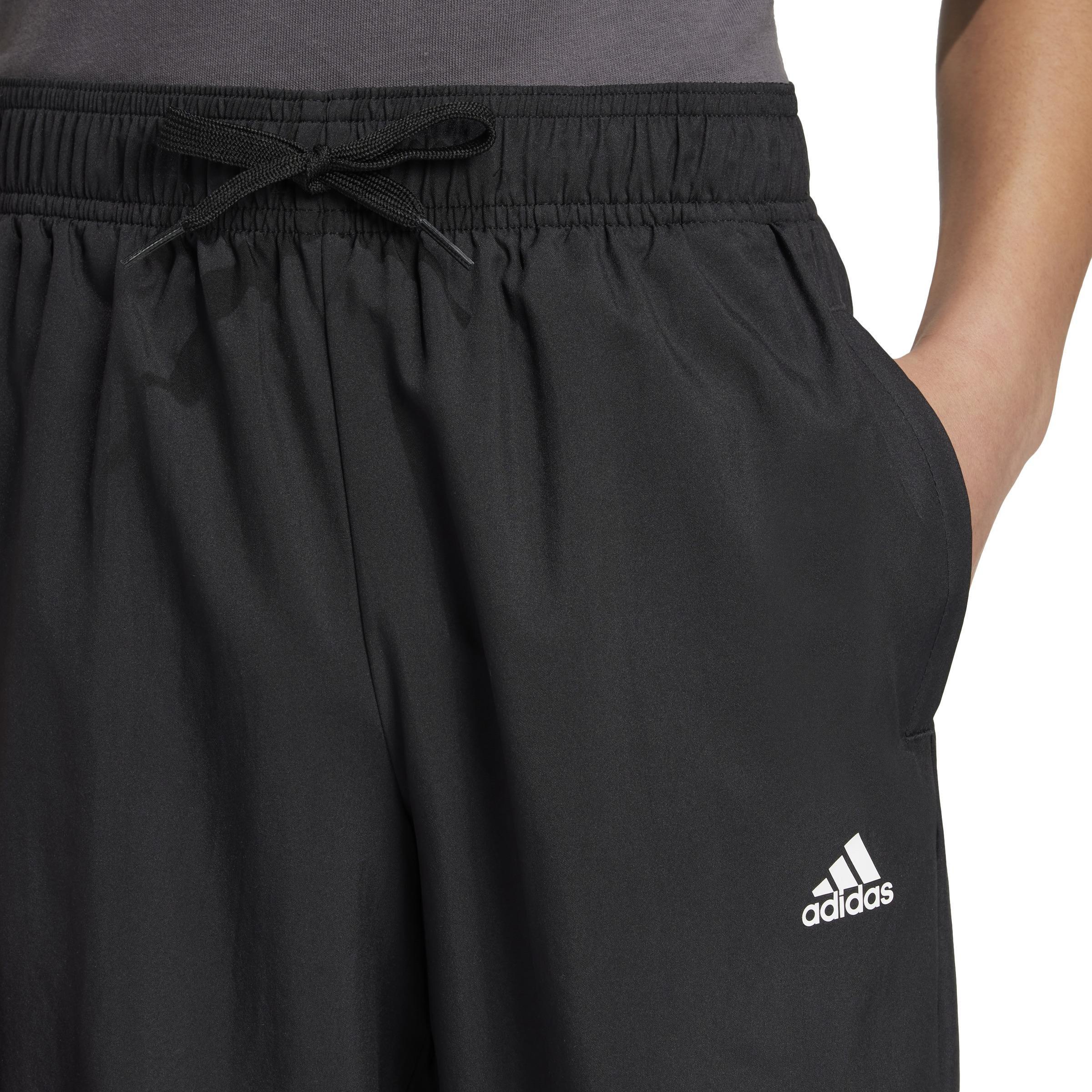 Kids Woven Tracksuit Bottoms, Black, , large image number 6