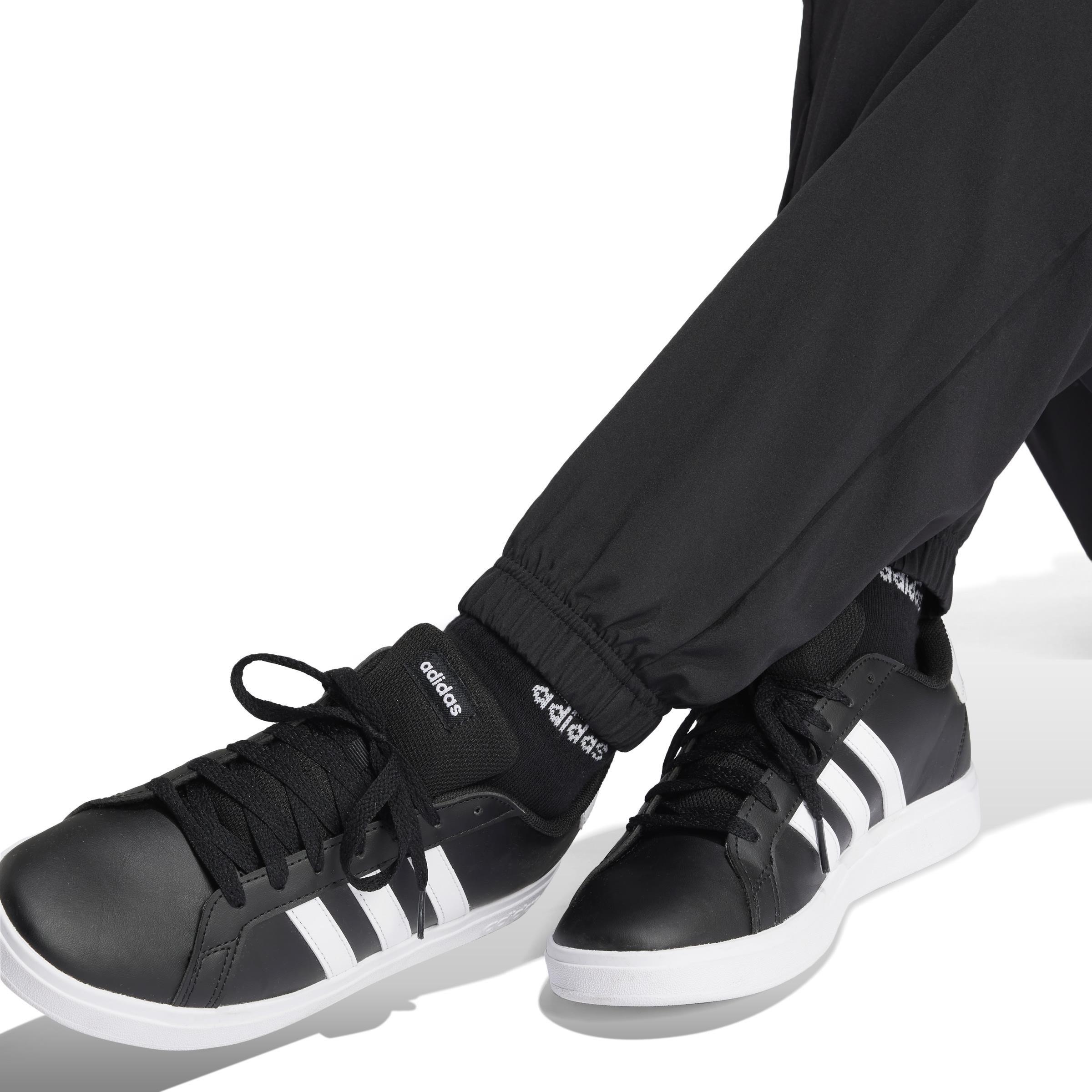 Kids Woven Tracksuit Bottoms, Black, , large image number 7