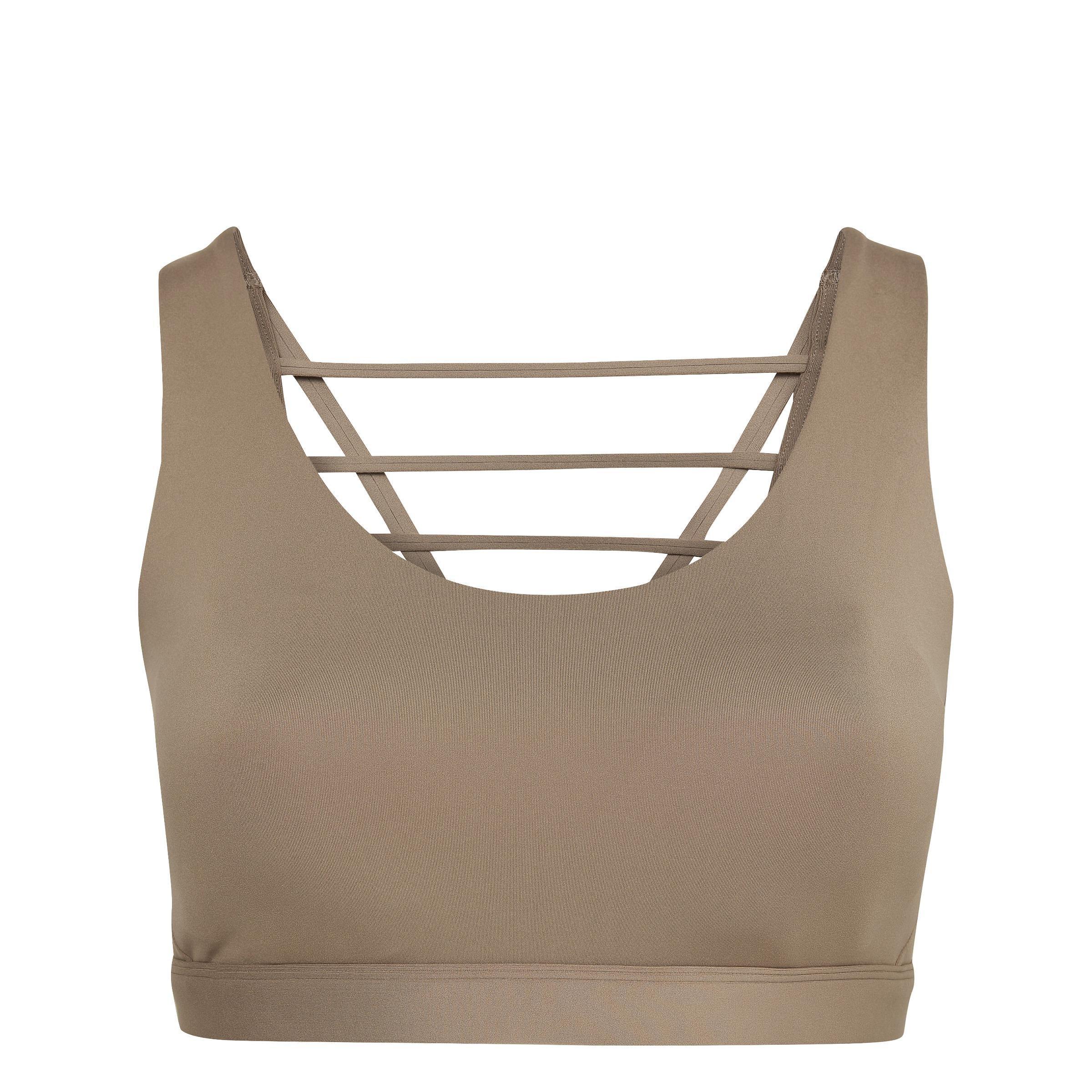 Coreflow Luxe Medium-Support Bra (Plus Size), Brown, A901_ONE, large image number 2