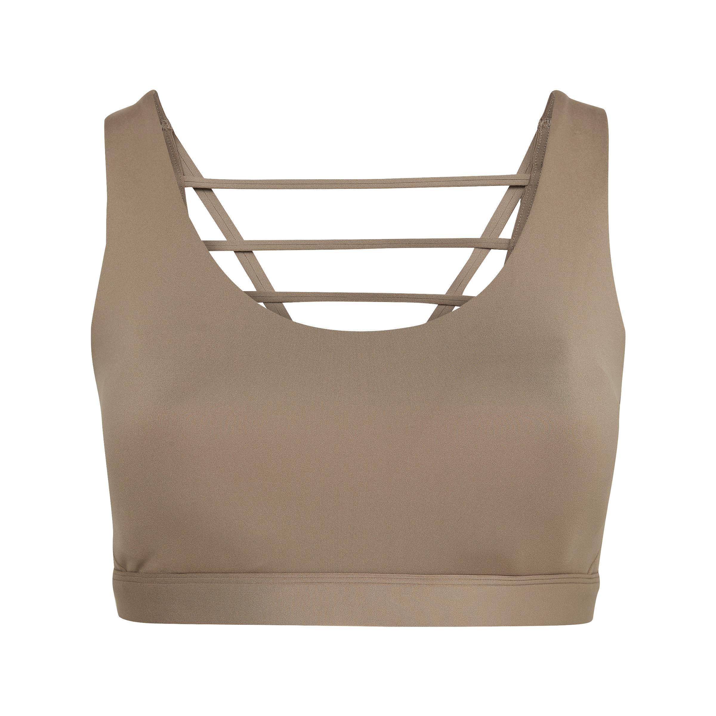 Coreflow Luxe Medium-Support Bra (Plus Size), Brown, A901_ONE, large image number 4