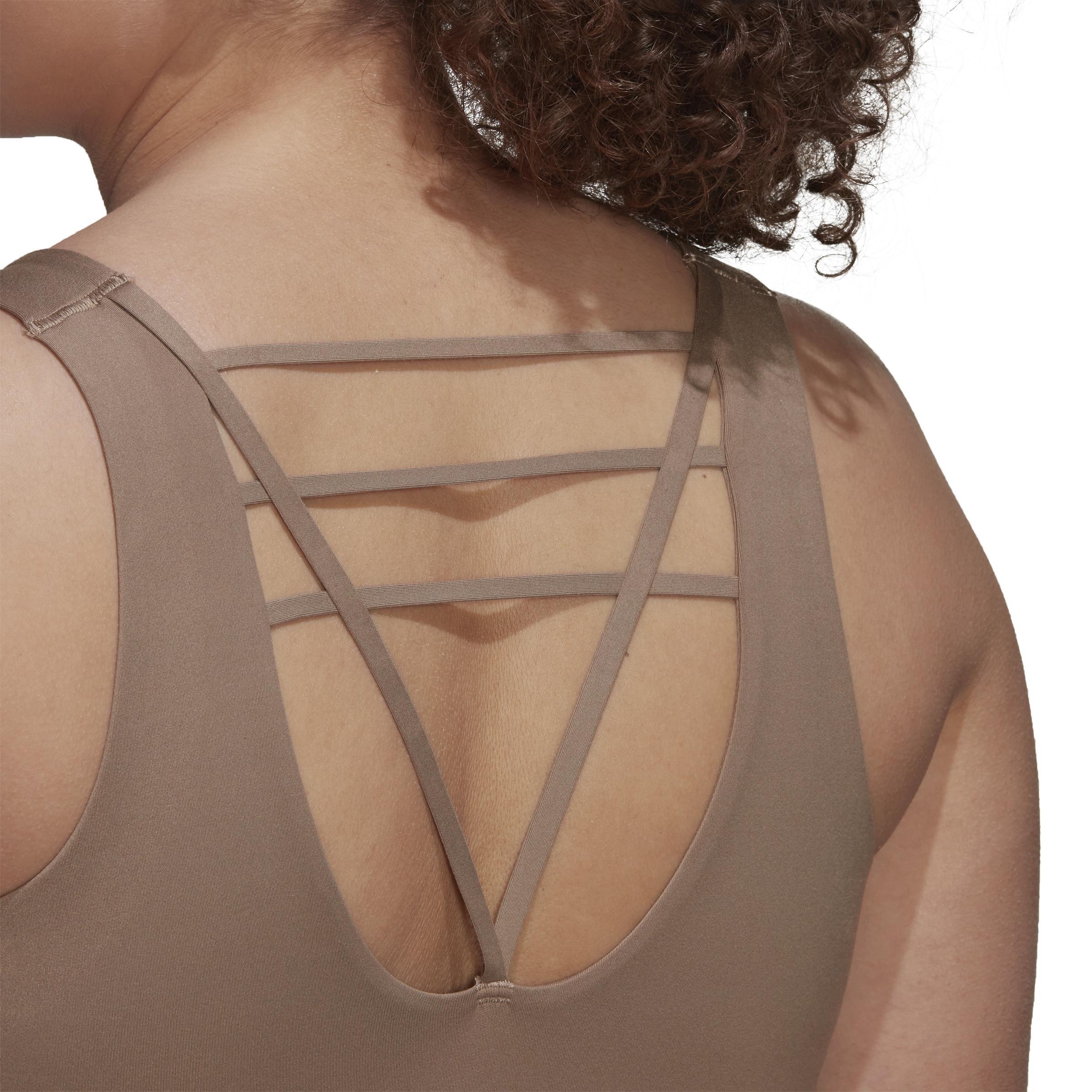 Coreflow Luxe Medium-Support Bra (Plus Size), Brown, A901_ONE, large image number 7