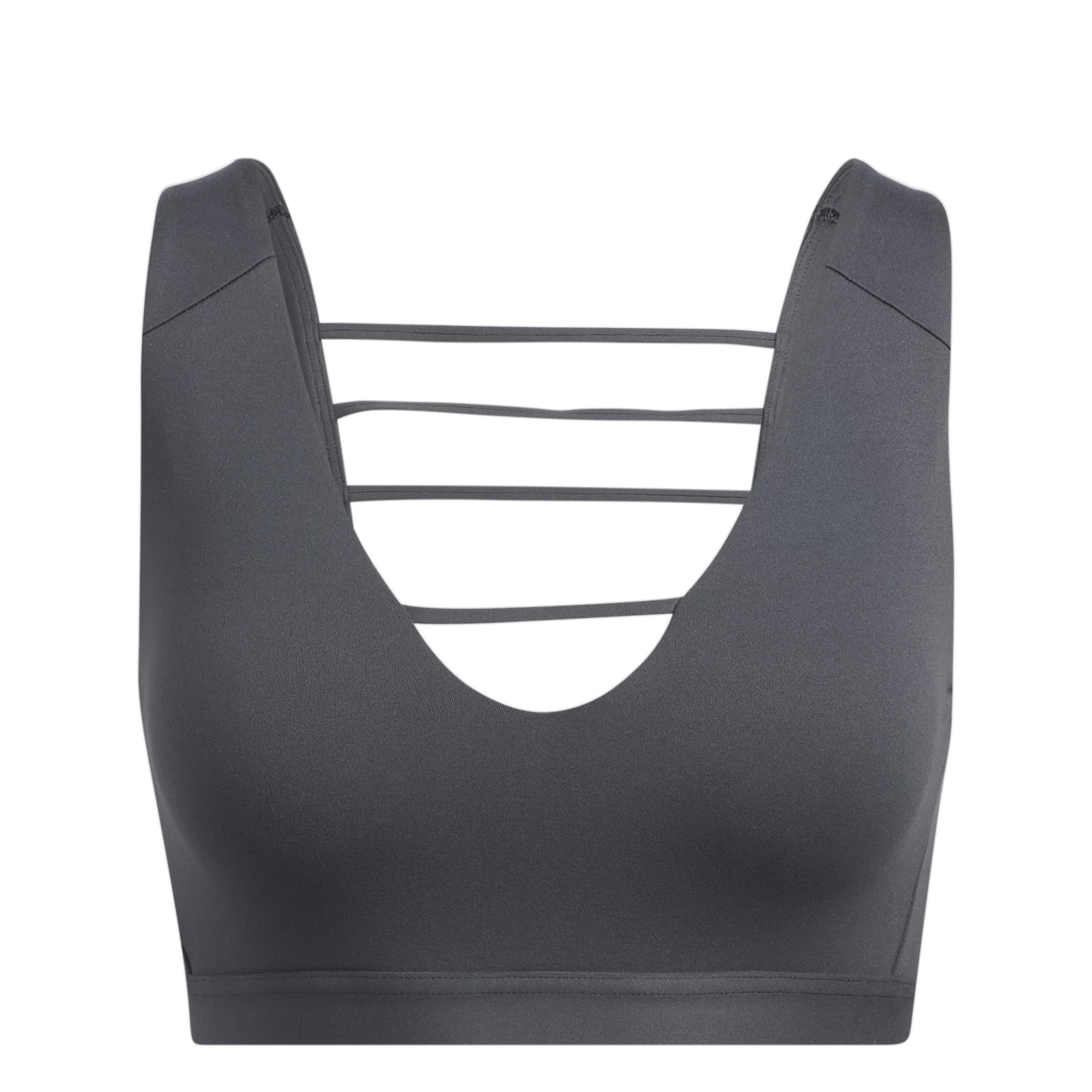 Yoga Studio Luxe Light-Support Bra, Grey, A901_ONE, large image number 1