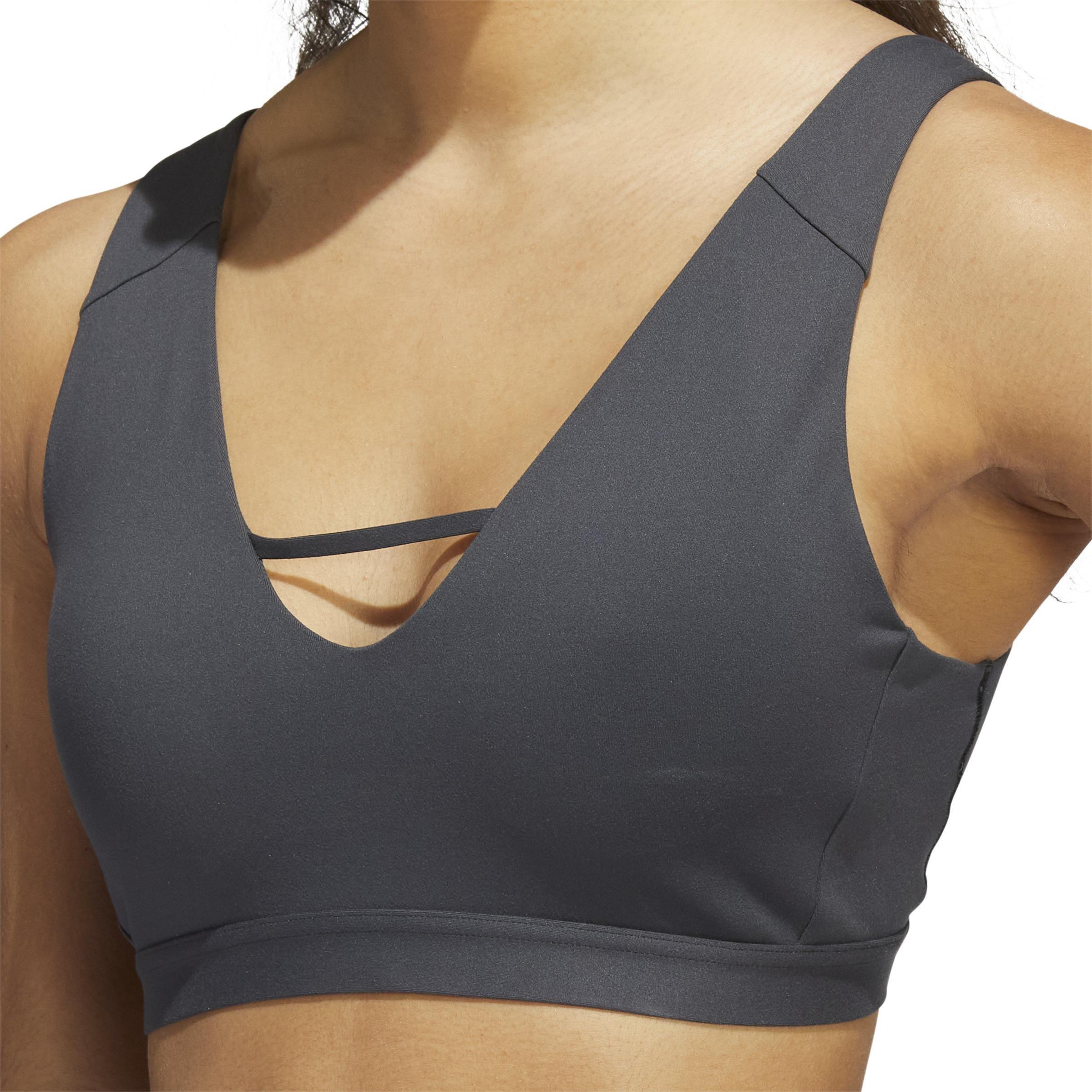 Yoga Studio Luxe Light-Support Bra, Grey, A901_ONE, large image number 4