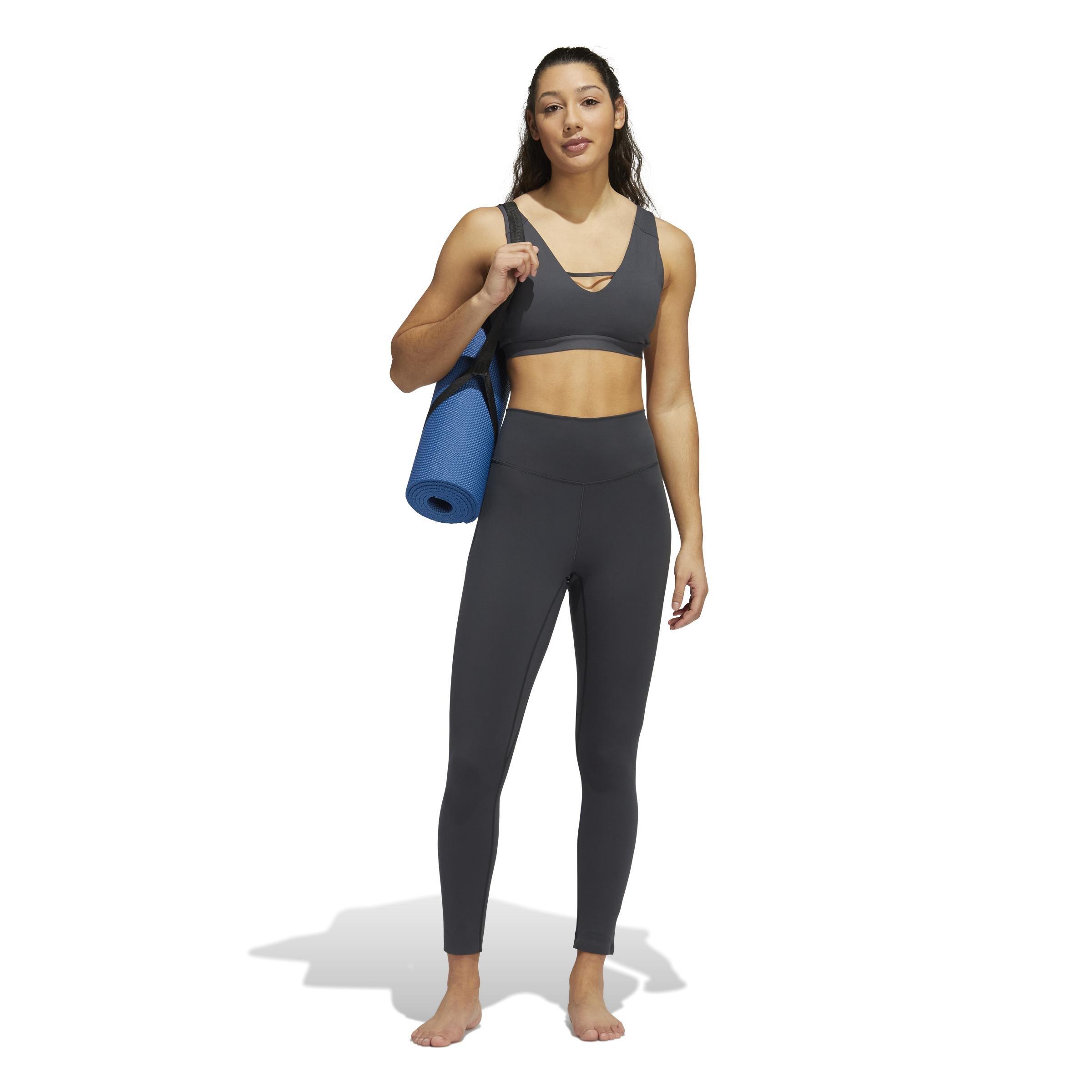 Yoga Studio Luxe Light-Support Bra, Grey, A901_ONE, large image number 7
