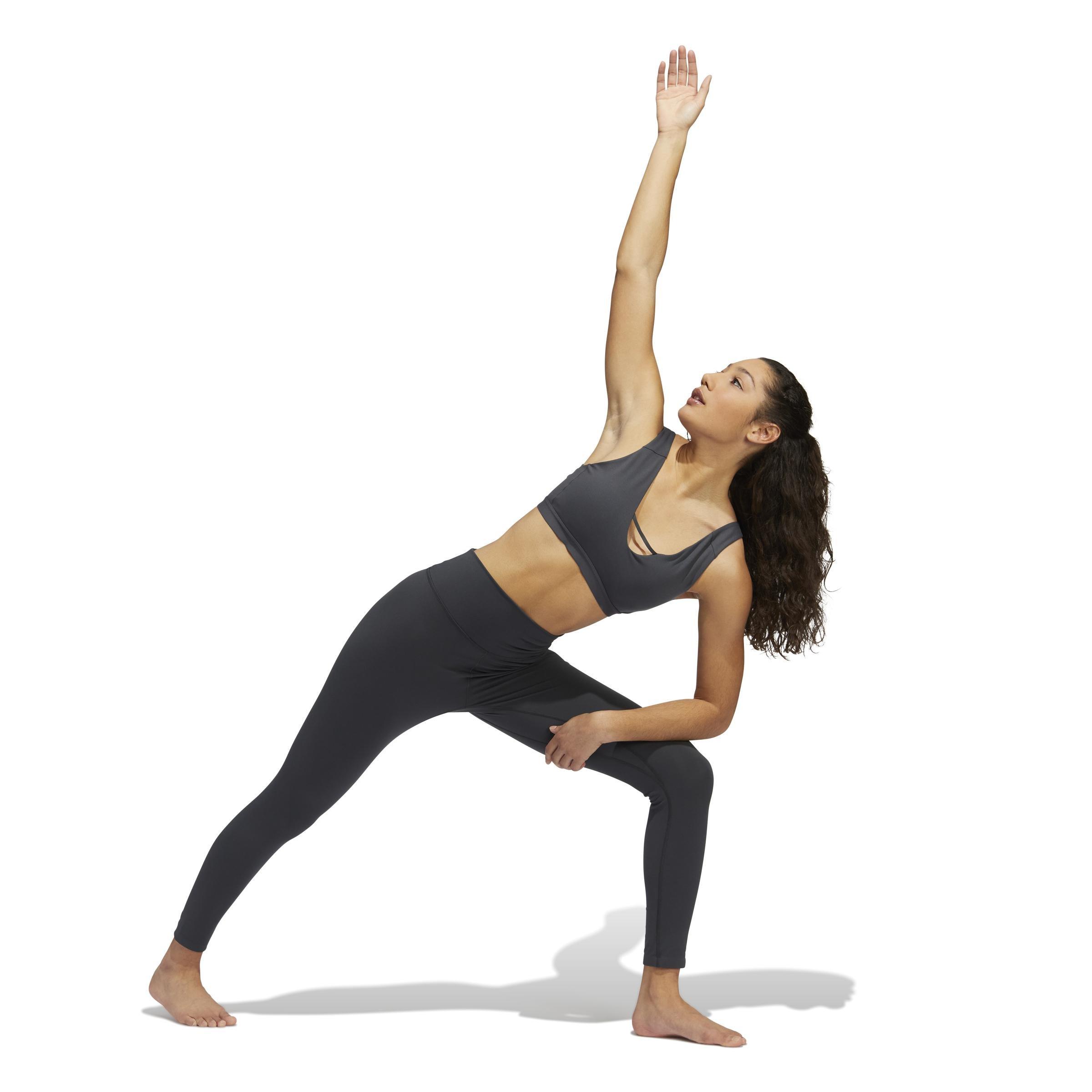 Yoga Studio Luxe Light-Support Bra, Grey, A901_ONE, large image number 9