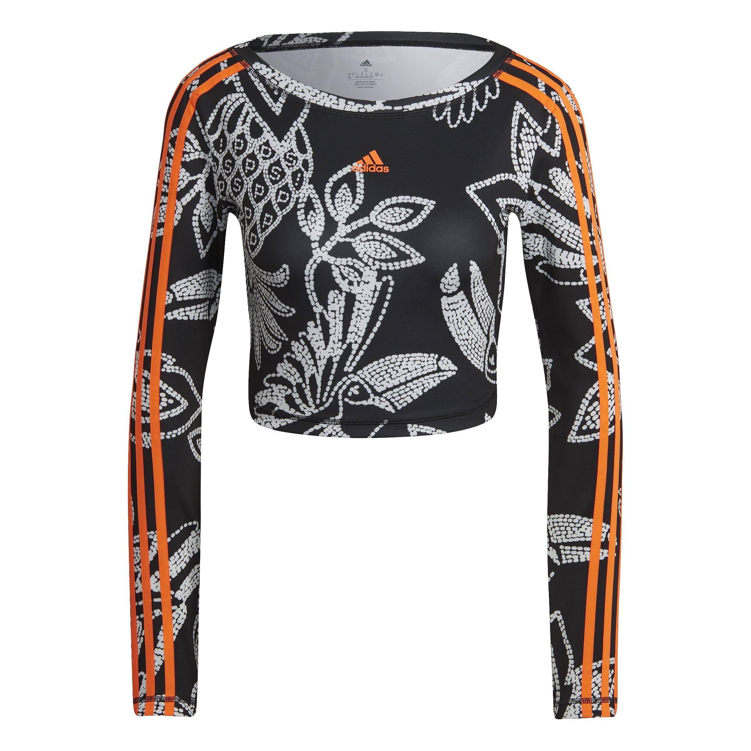 Farm Rio Crop Long Sleeve Sweatshirt, Multicolour, A901_ONE, large image number 0