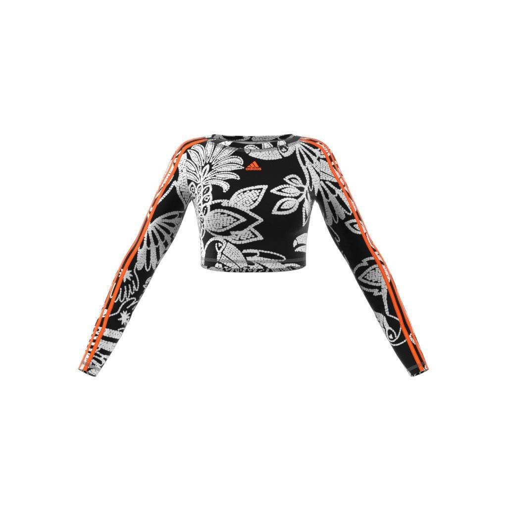 Farm Rio Crop Long Sleeve Sweatshirt, Multicolour, A901_ONE, large image number 6