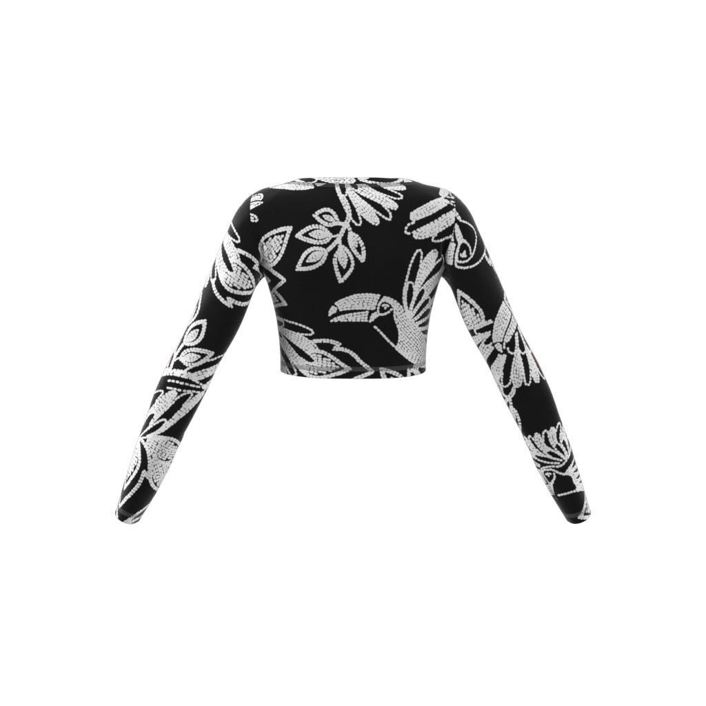 Farm Rio Crop Long Sleeve Sweatshirt, Multicolour, A901_ONE, large image number 8