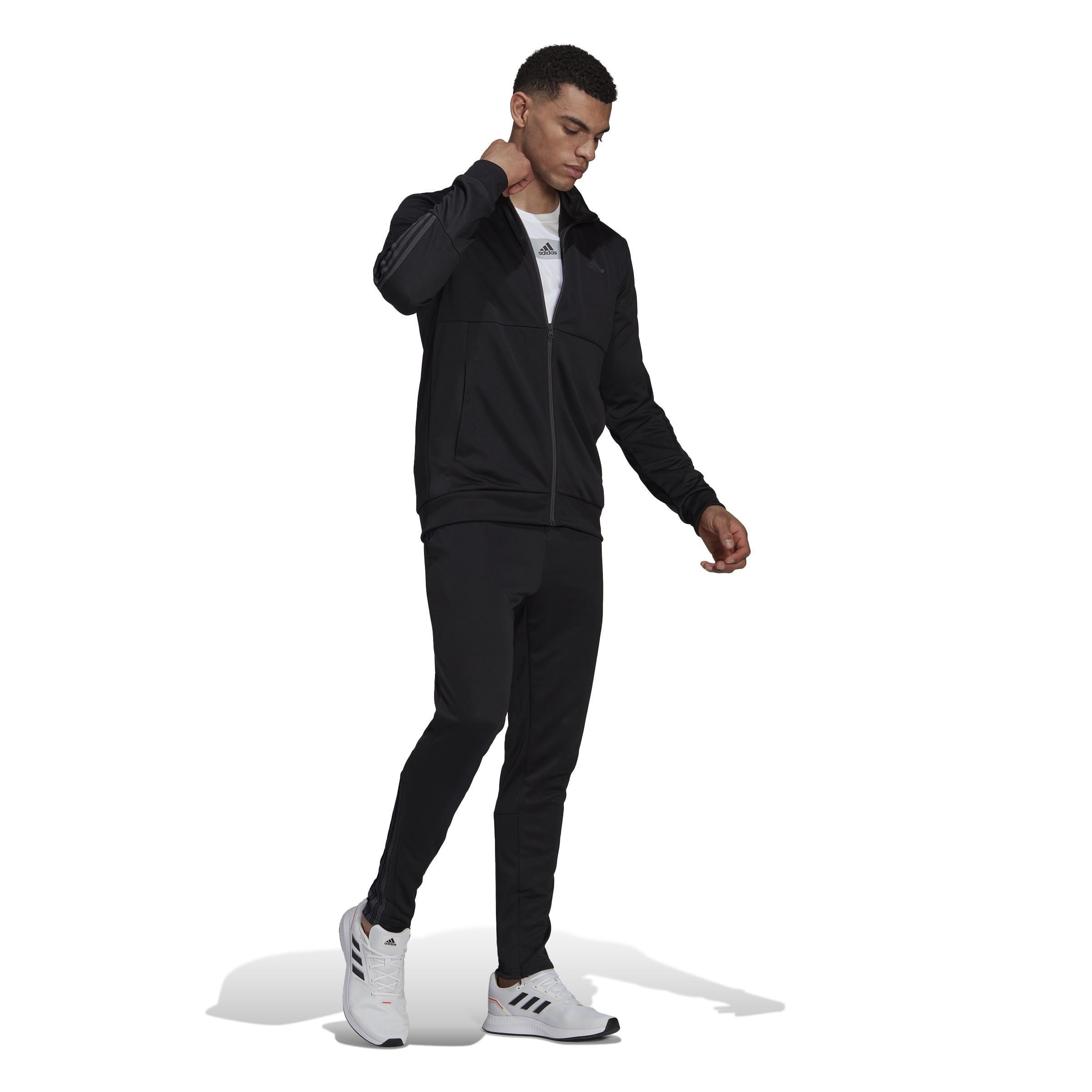 Slim Zipped Tracksuit, Black, A901_ONE, large image number 1