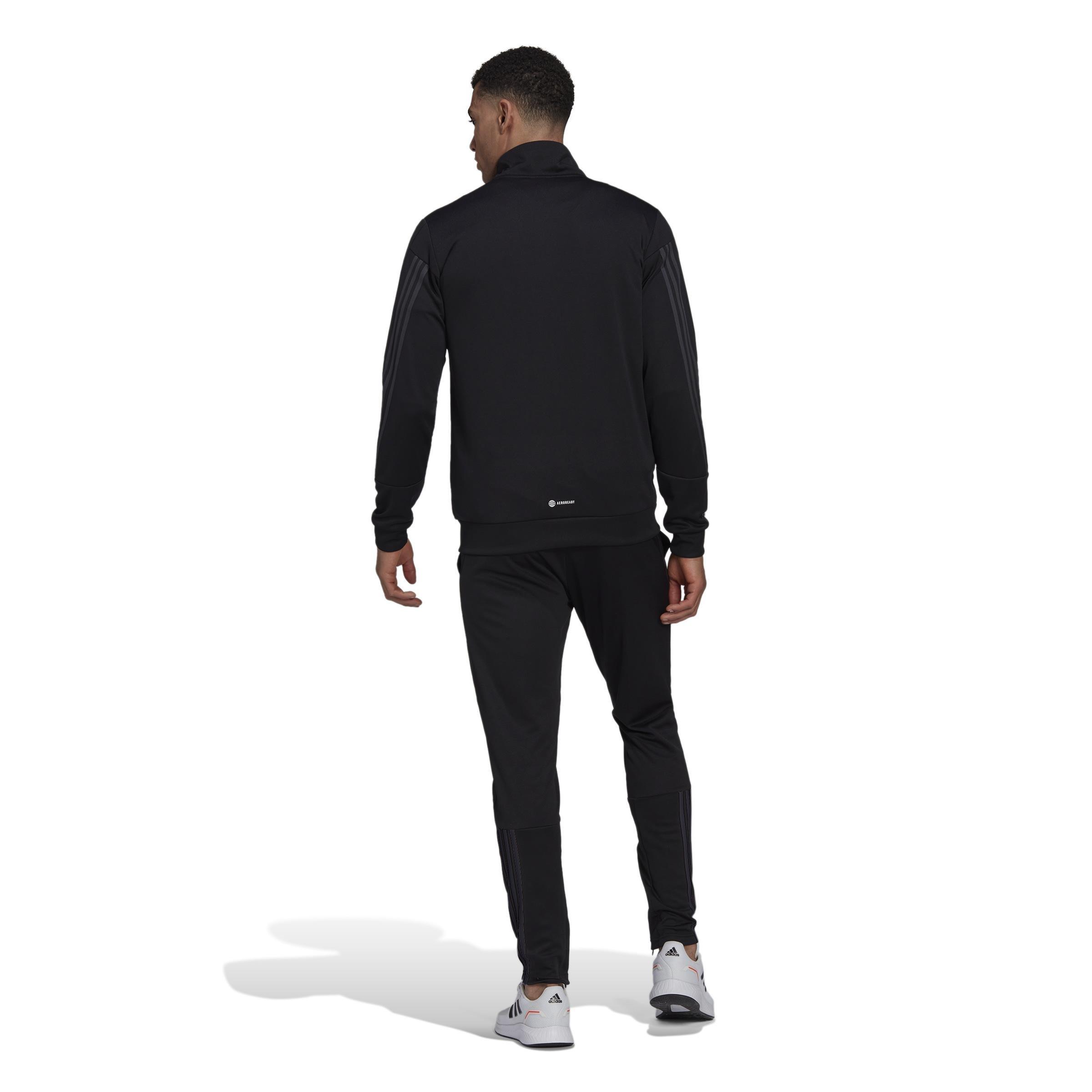 Slim Zipped Track Suit, Black, A901_ONE, large image number 2