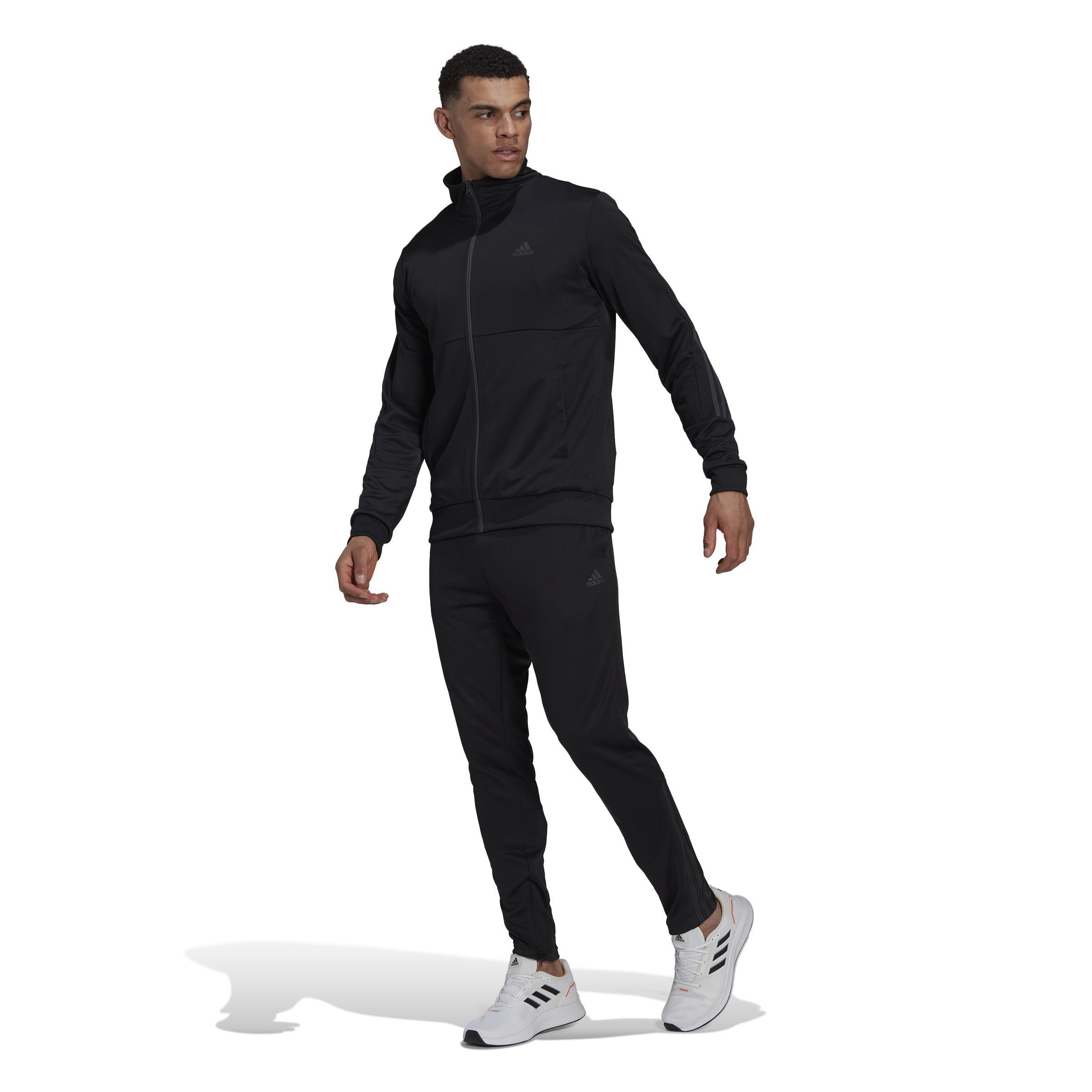 Slim Zipped Tracksuit, Black, A901_ONE, large image number 5