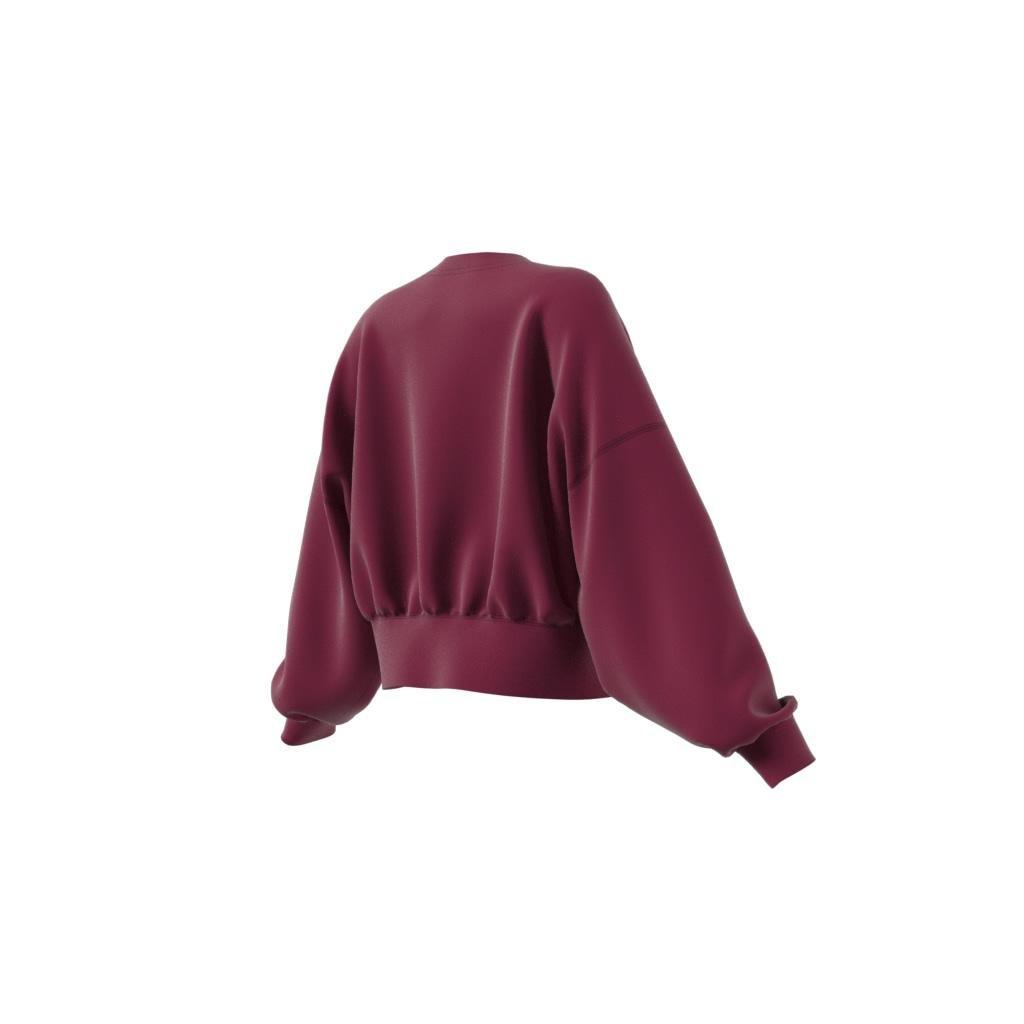 Adicolor Essentials Fleece Sweatshirt, Red, A901_ONE, large image number 2