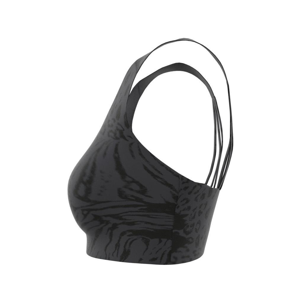 Powerimpact Training Medium-Support Allover Print Bra, Grey, A901_ONE, large image number 8