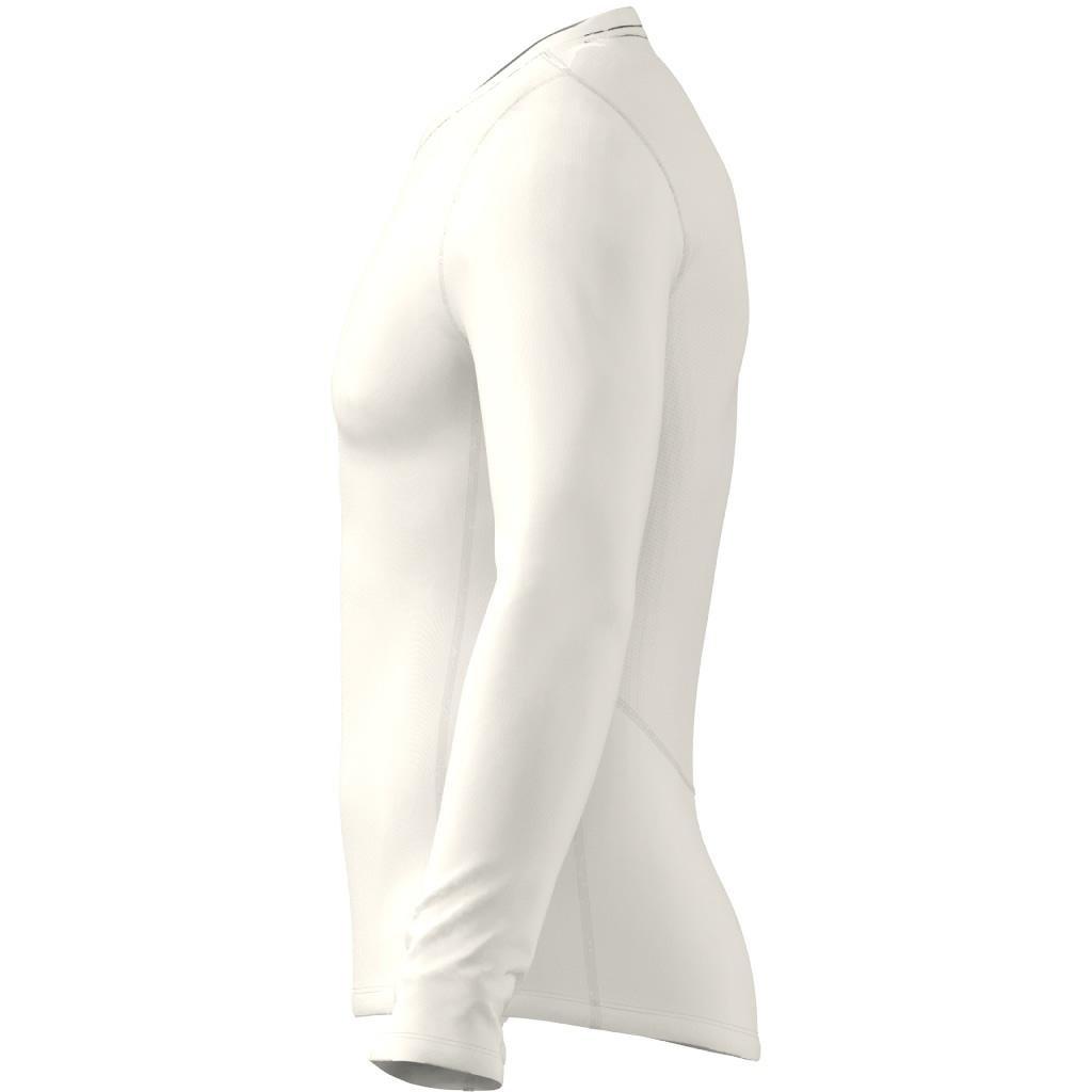 Techfit Training Long-Sleeve Top, White, A901_ONE, large image number 3