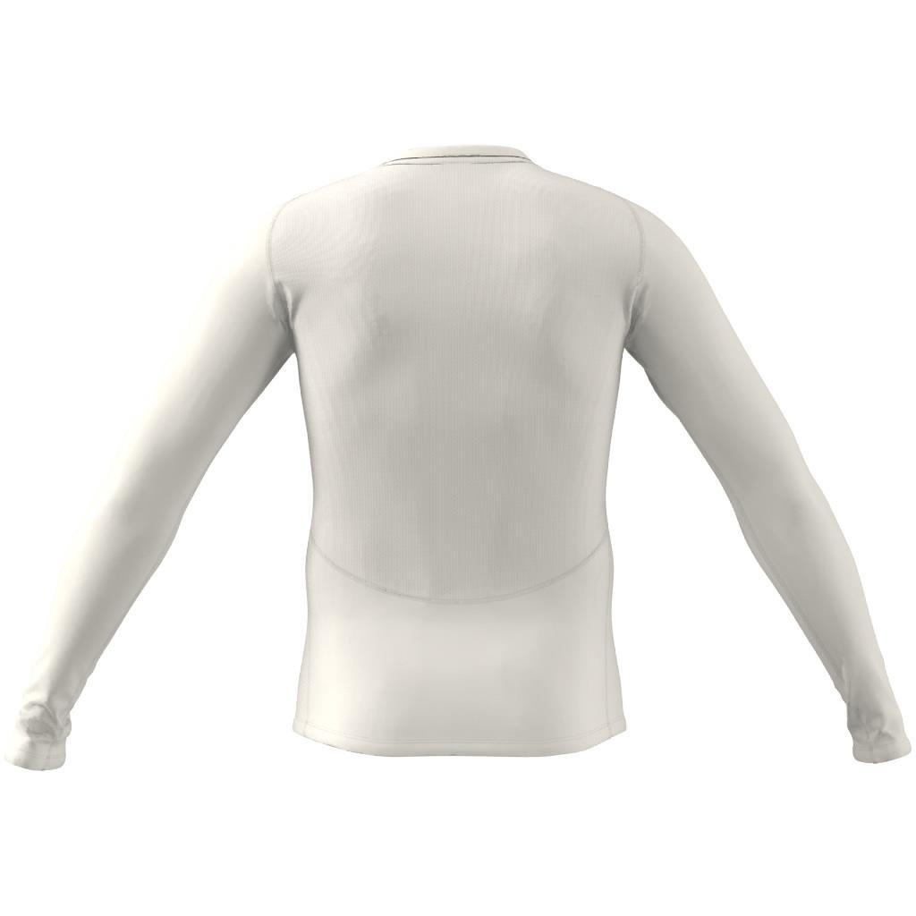 Techfit Training Long-Sleeve Top, White, A901_ONE, large image number 4