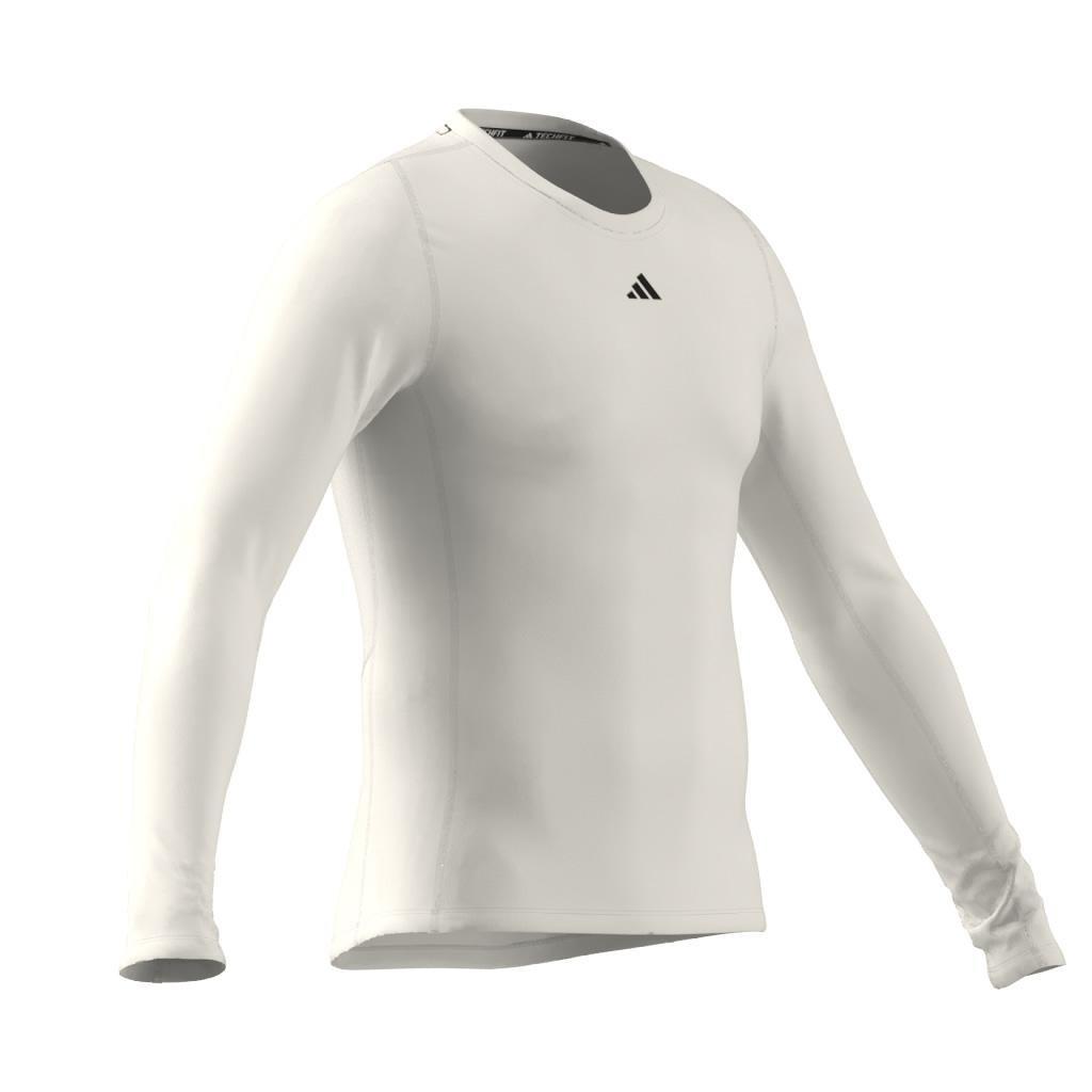 Techfit Training Long-Sleeve Top, White, A901_ONE, large image number 5