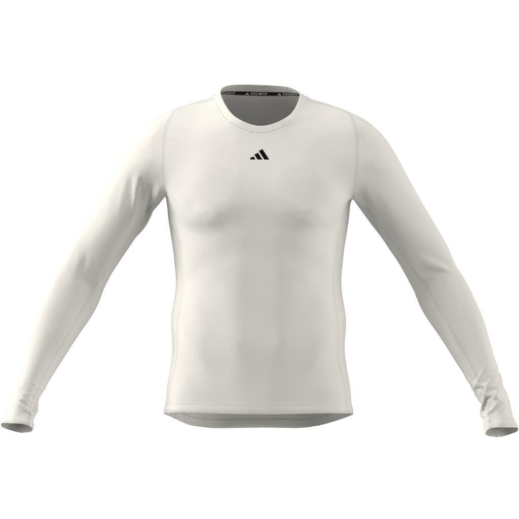Techfit Training Long-Sleeve Top, White, A901_ONE, large image number 9