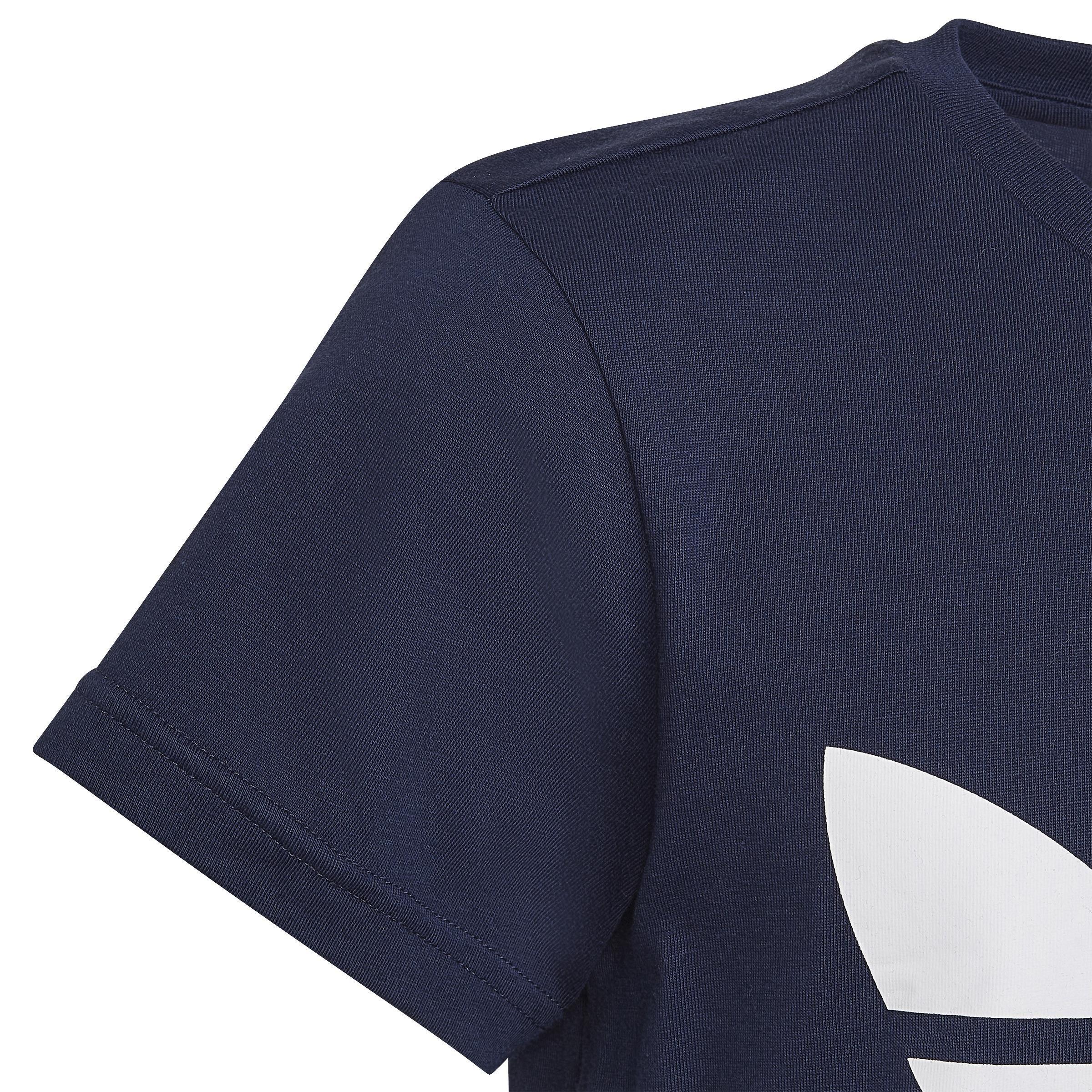 Unisex Kids Trefoil T-Shirt, Blue, A901_ONE, large image number 4