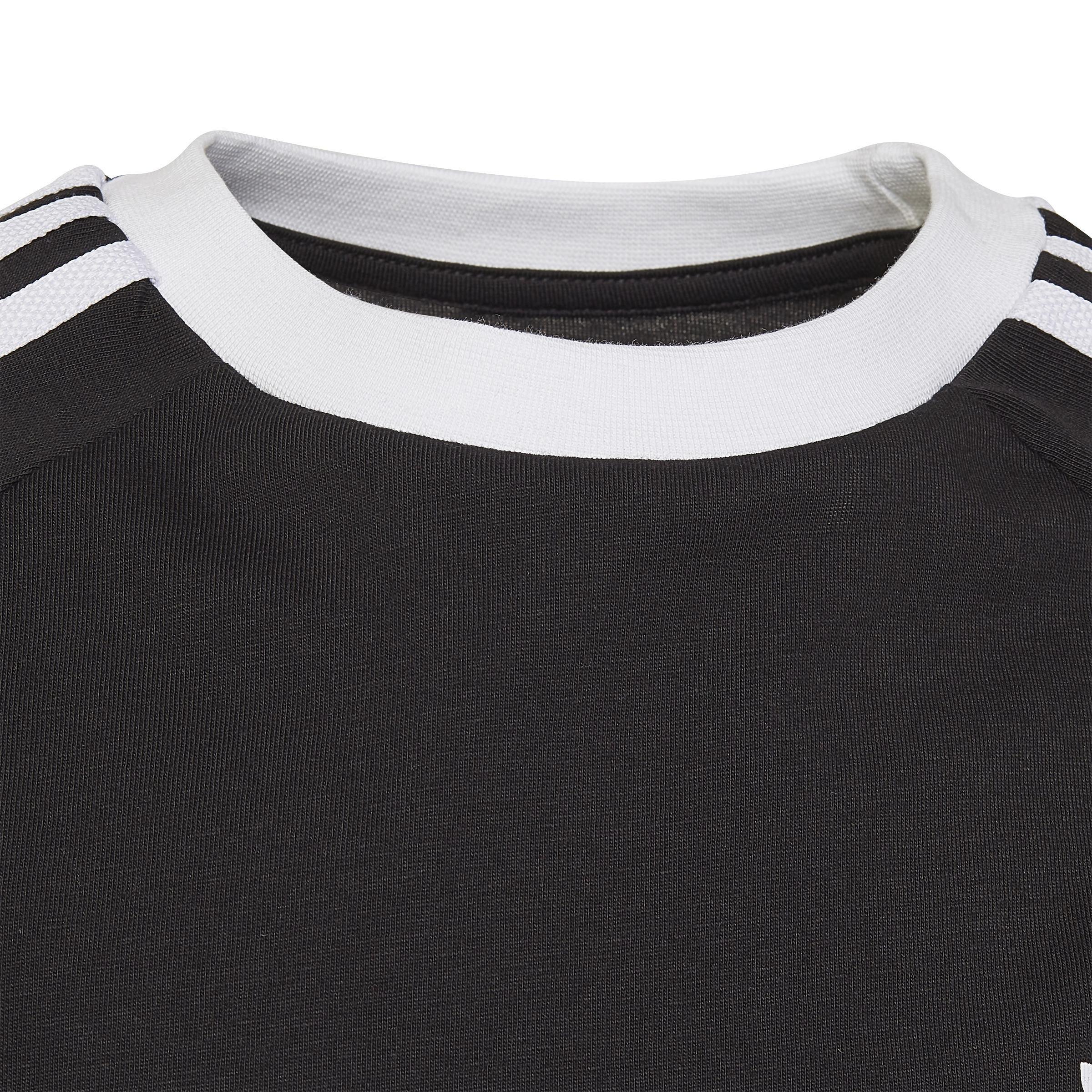 Unisex Adicolor 3-Stripes T-Shirt, Black, A901_ONE, large image number 3