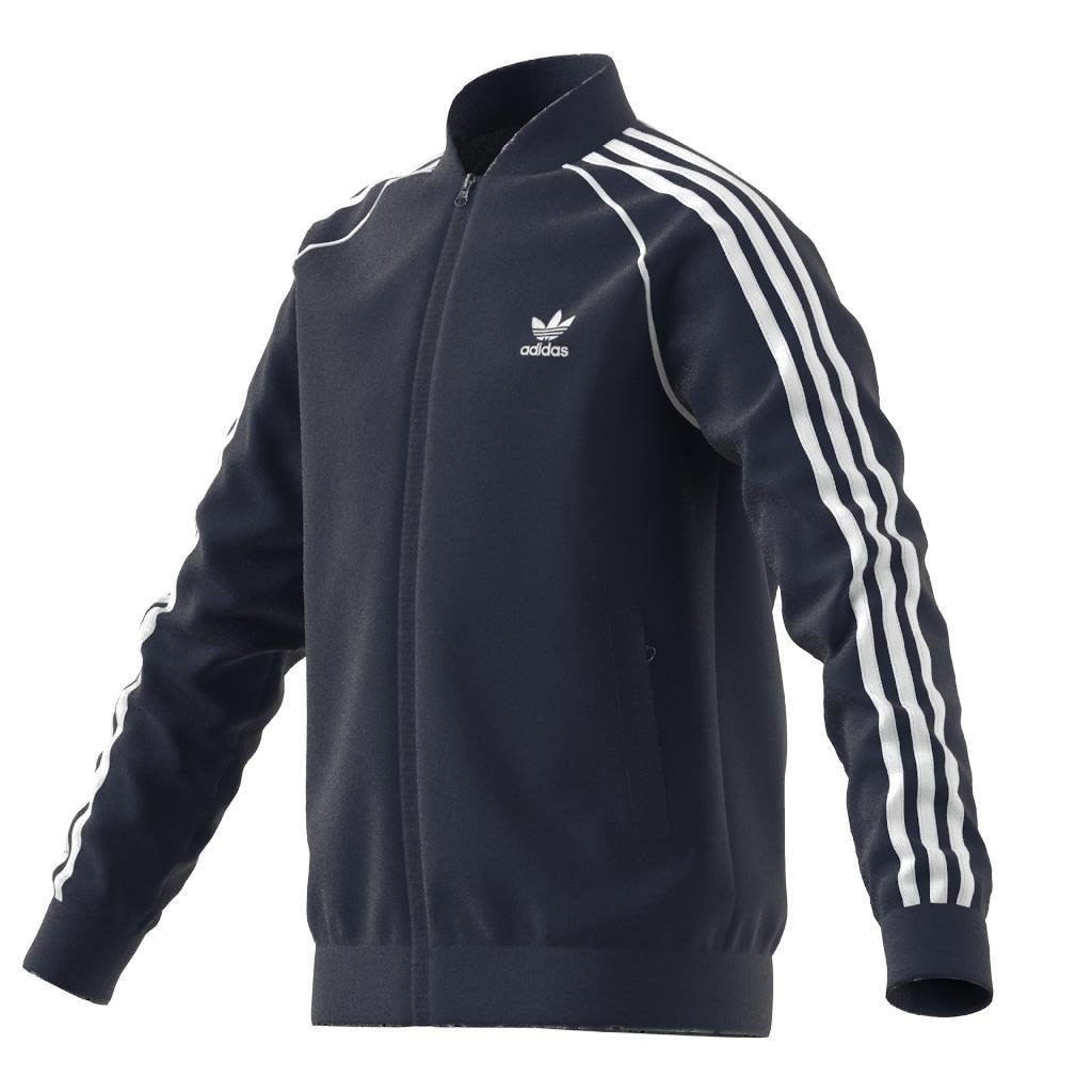 Unisex Kids Adicolor Sst Track Top, Blue, A901_ONE, large image number 8