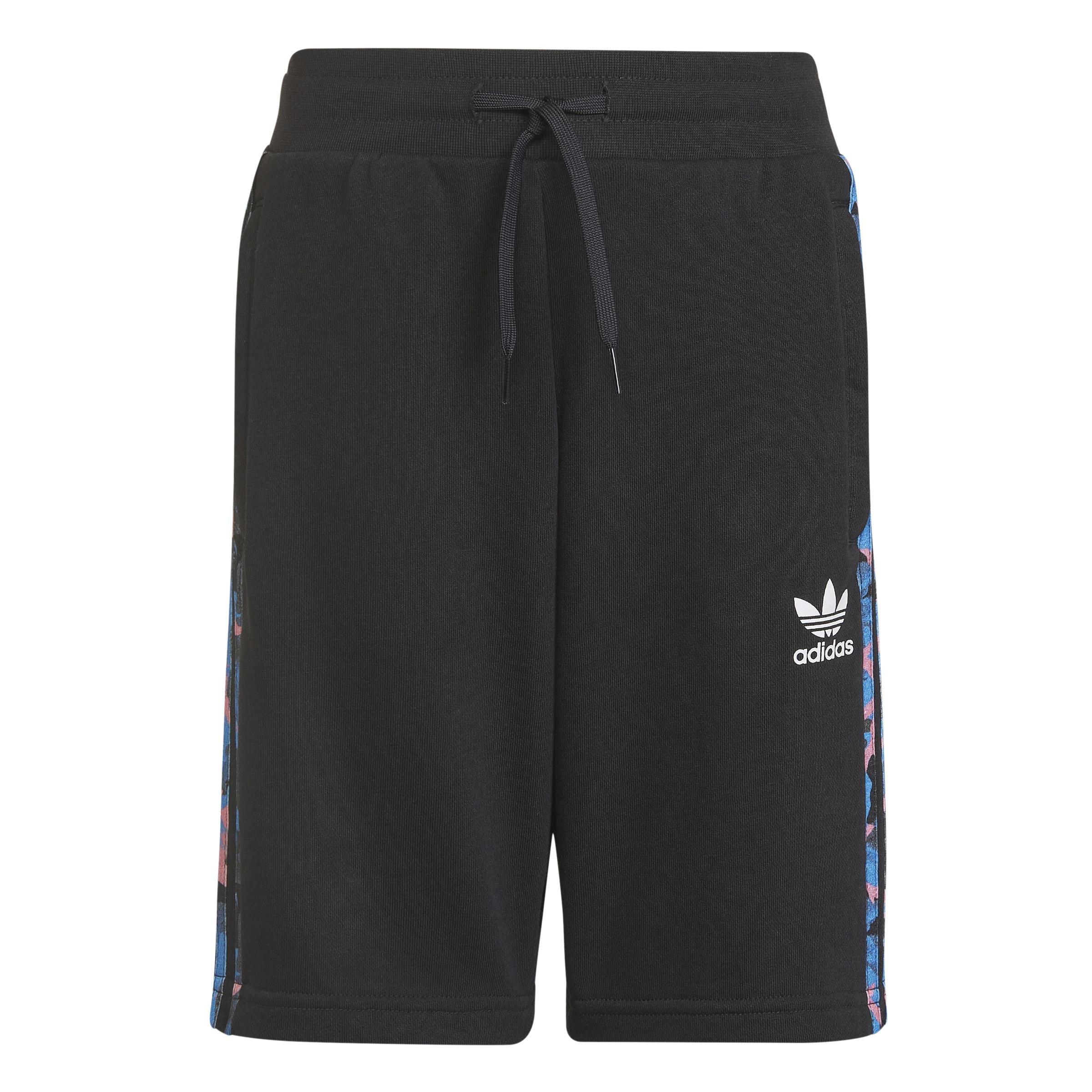 Unisex Kids Camo Shorts, Black, , medium