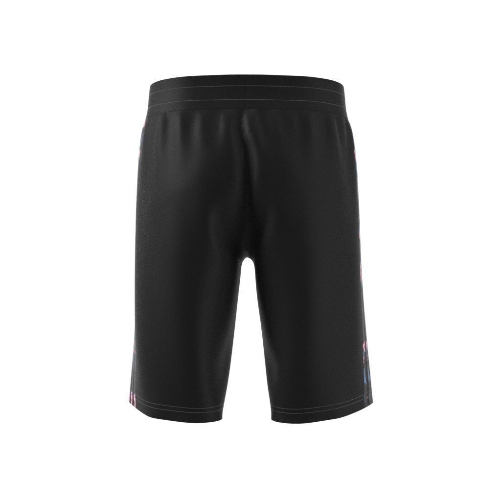 Unisex Kids Camo Shorts, Black, A901_ONE, large image number 6