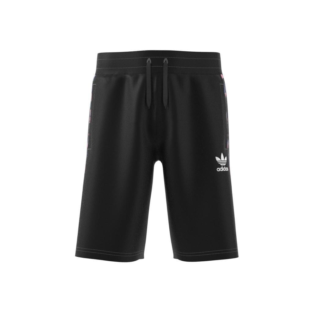 Unisex Kids Camo Shorts, Black, A901_ONE, large image number 7