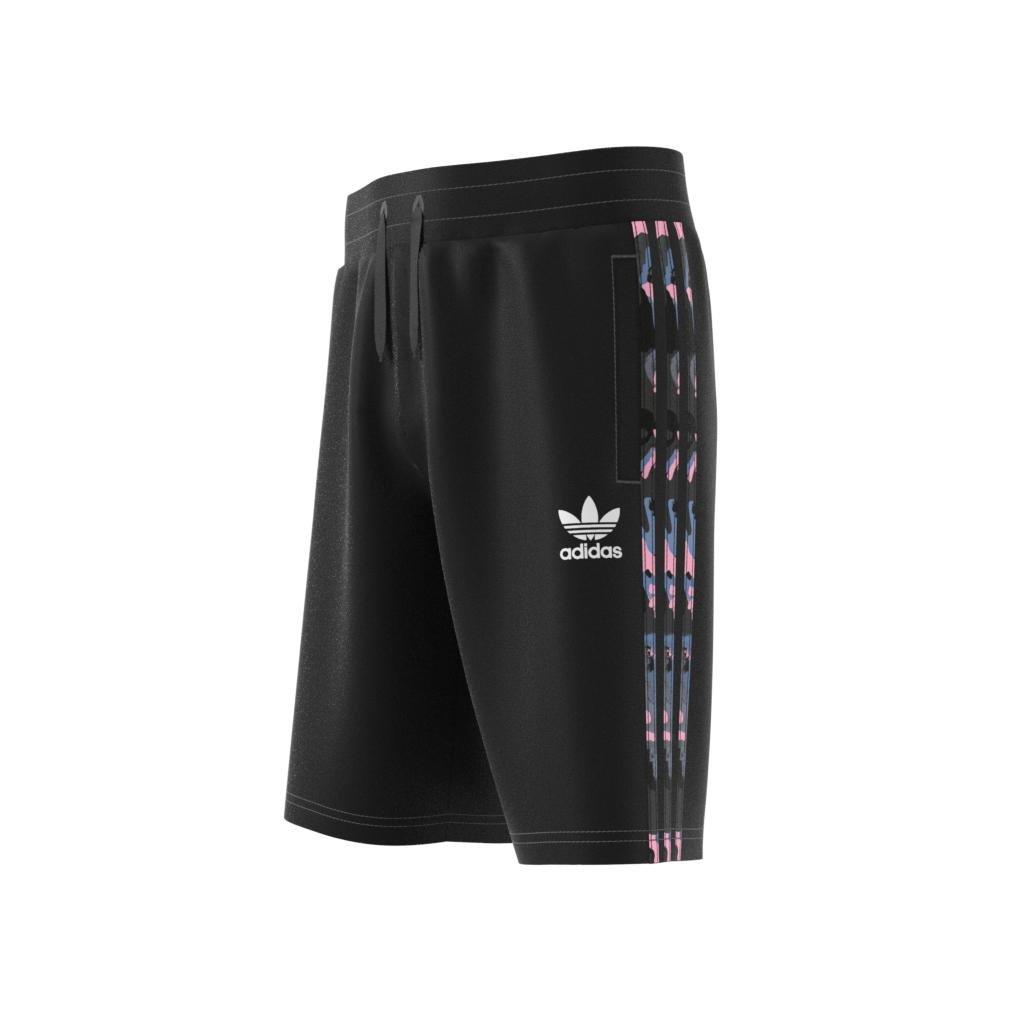 Unisex Kids Camo Shorts, Black, A901_ONE, large image number 11