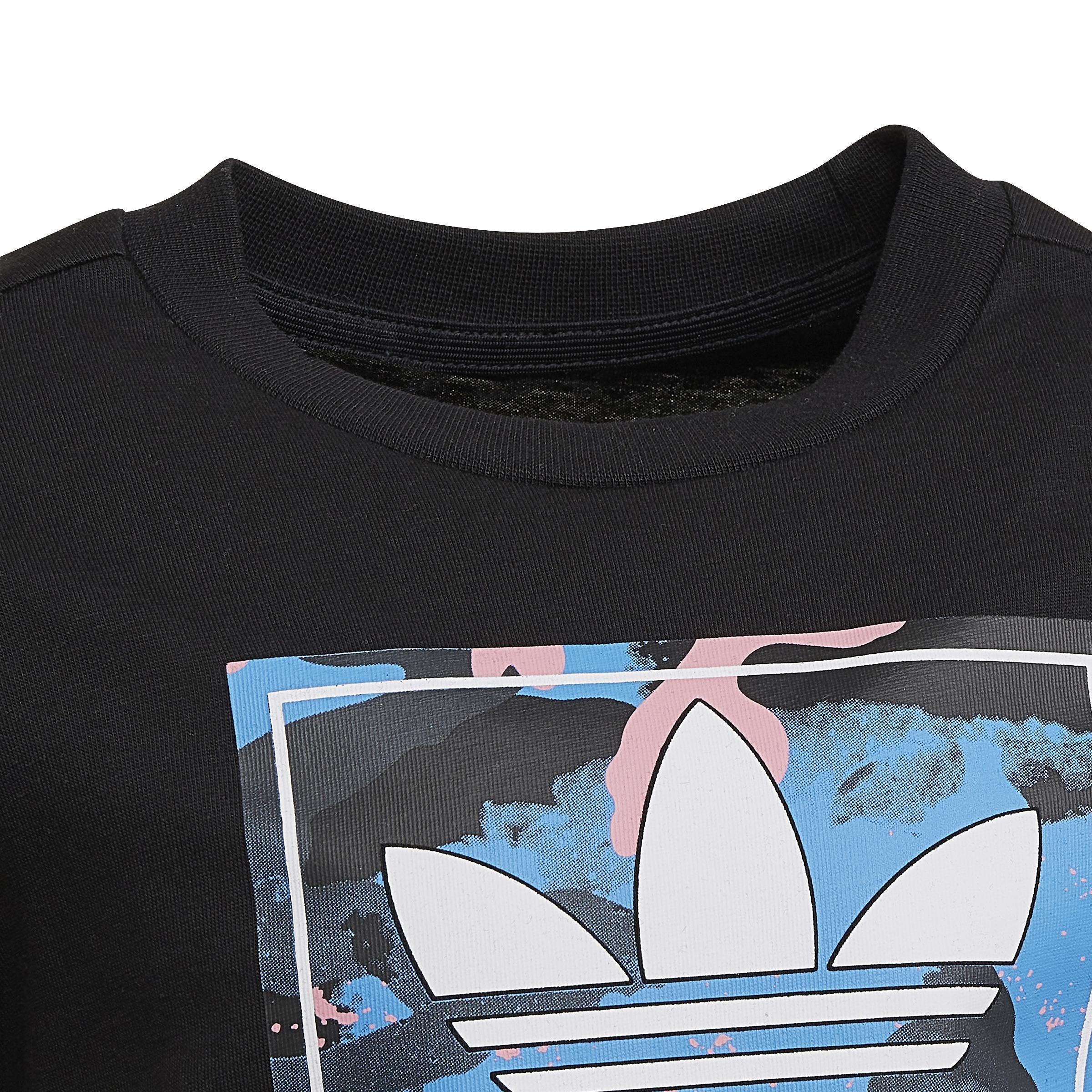 Unisex Kids Camo Shorts And Tee Set, Black, A901_ONE, large image number 4