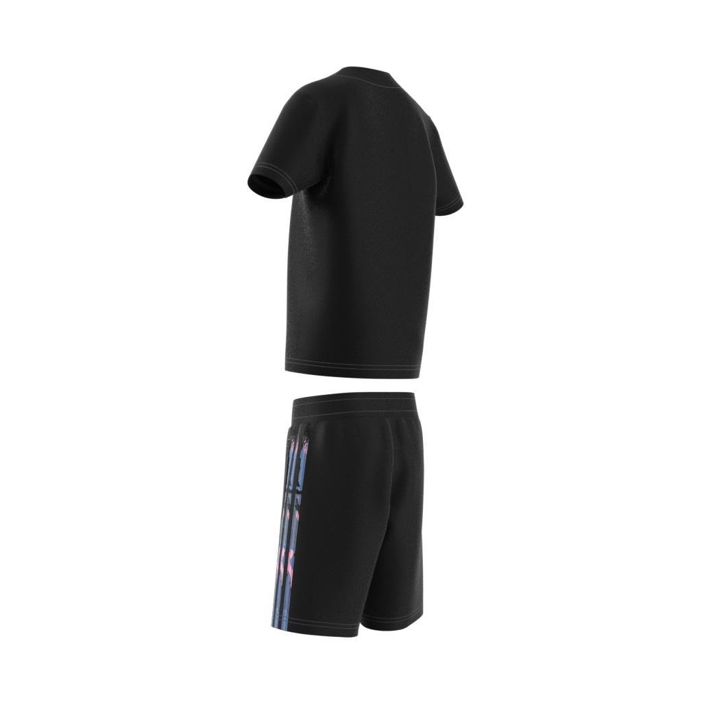 Unisex Kids Camo Shorts And Tee Set, Black, A901_ONE, large image number 13