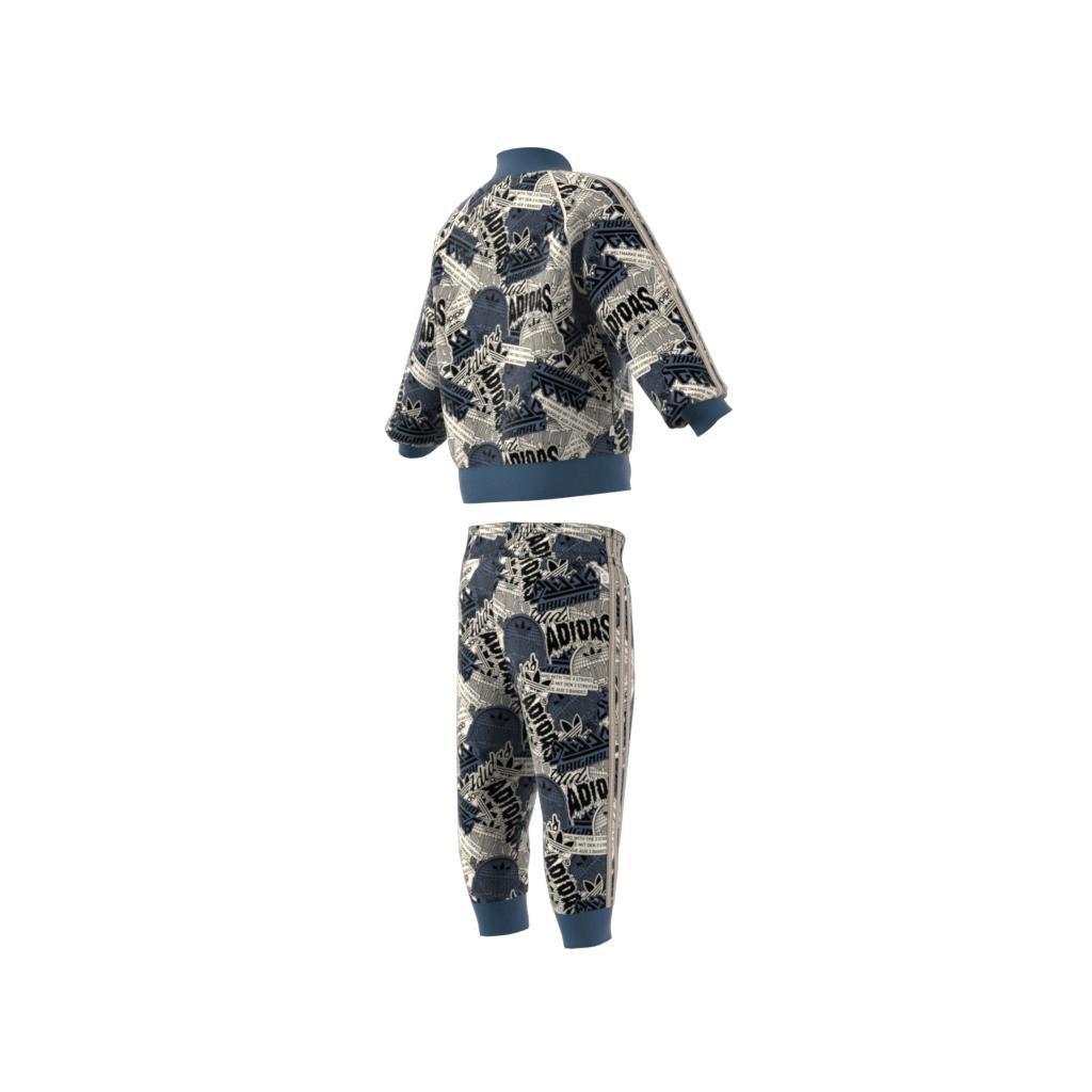 Adidas blue hot sale camo tracksuit