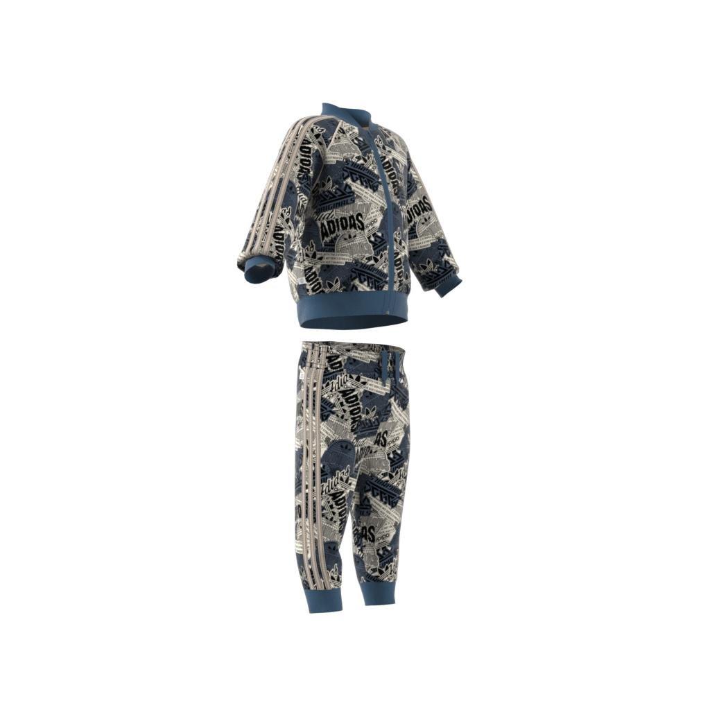 Unisex Kids Allover Print Tracksuit, White, , large image number 6