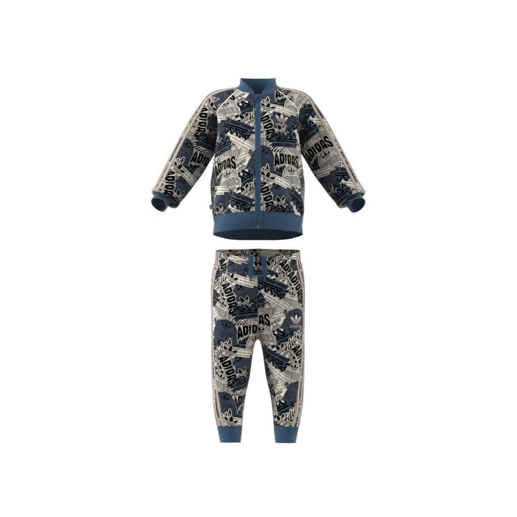 Unisex Kids Allover Print Tracksuit, White, , large image number 9