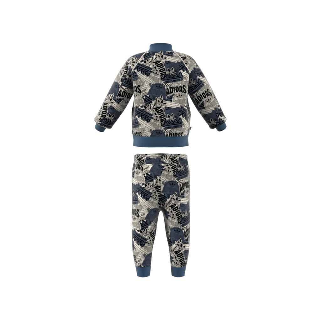 Unisex Kids Allover Print Tracksuit, White, , large image number 10